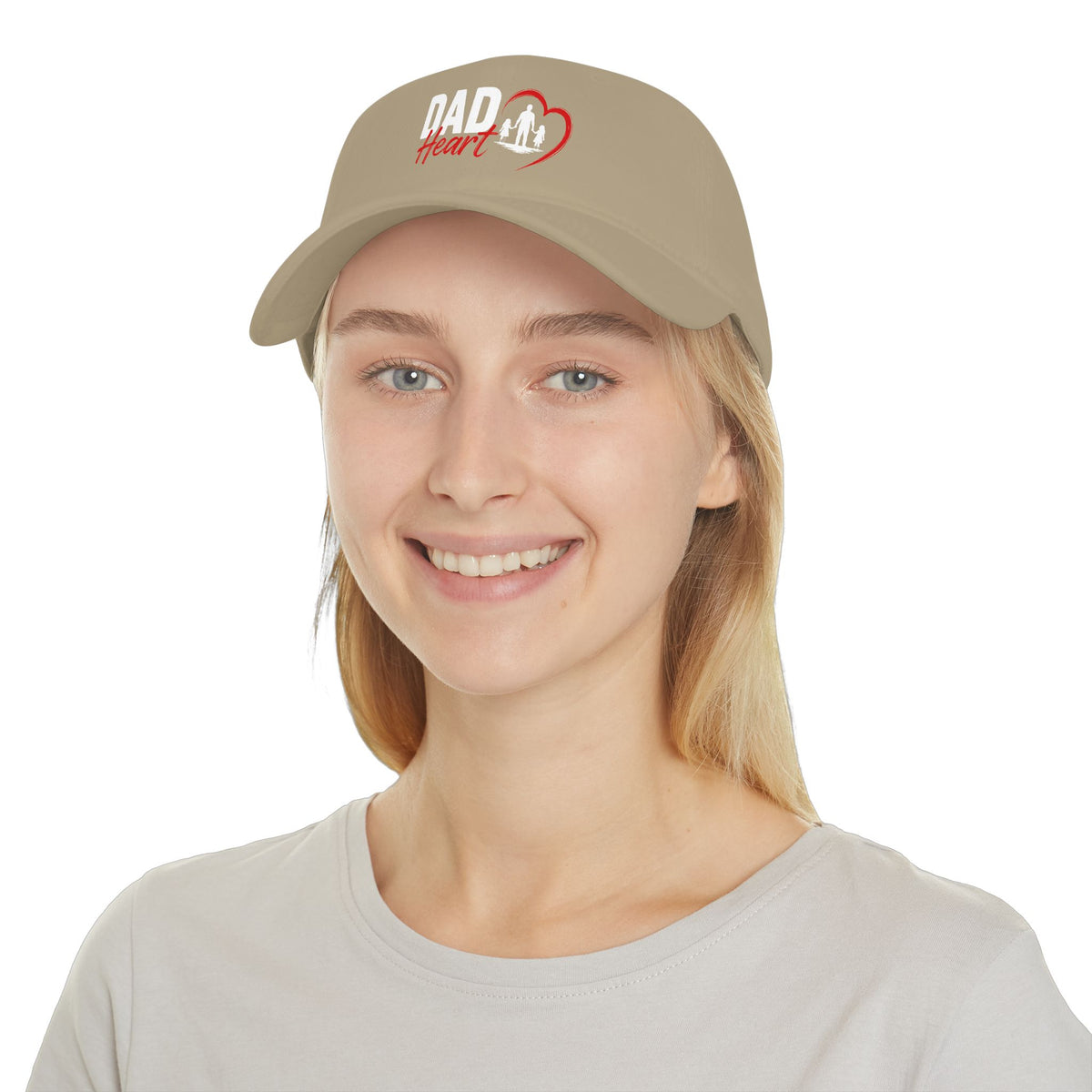 Dad Heart Baseball Cap — Father & Family Embroidered Low Profile Hat