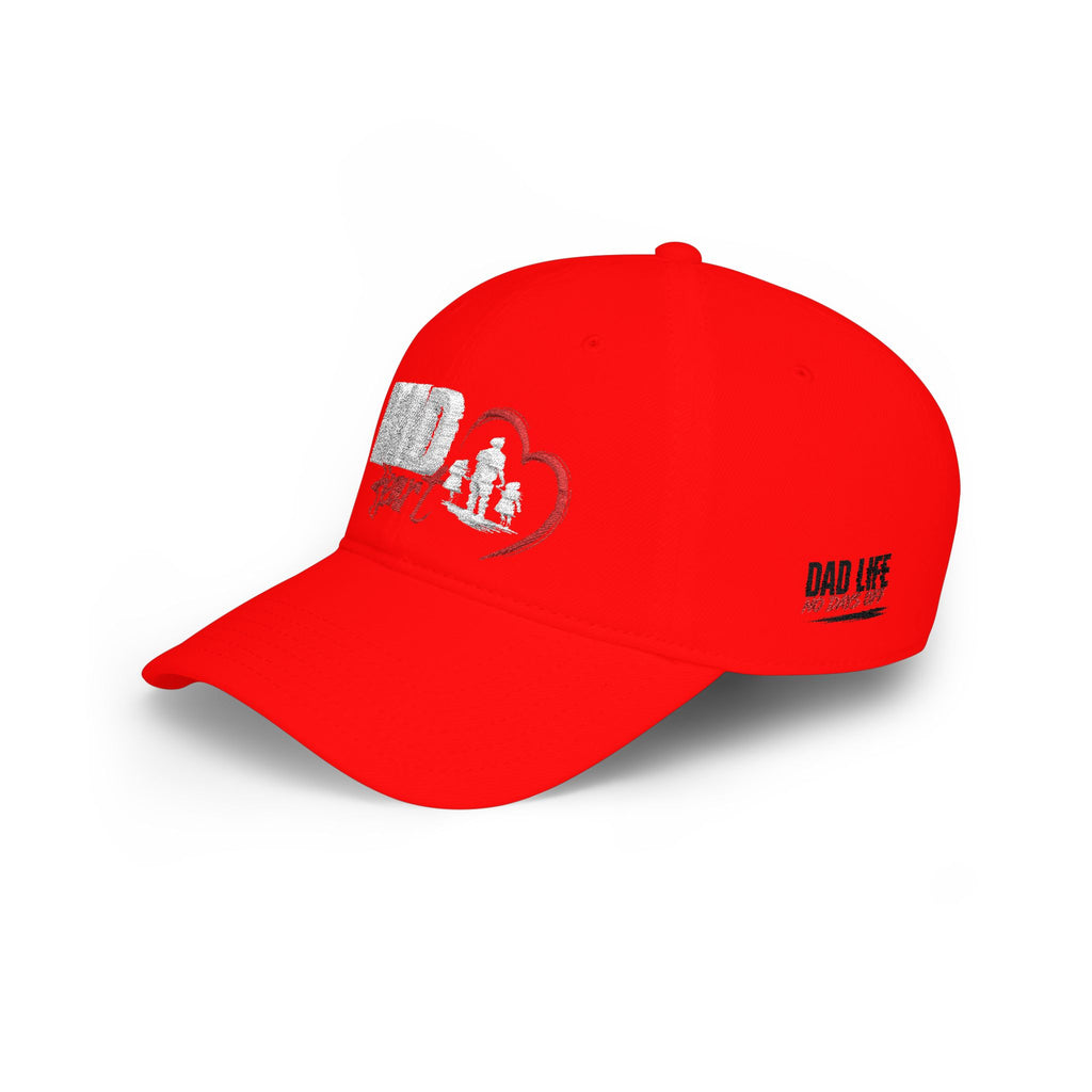 Dad Silhouette Baseball Cap — 'DAD' Heart Design | Father’s Day Gift