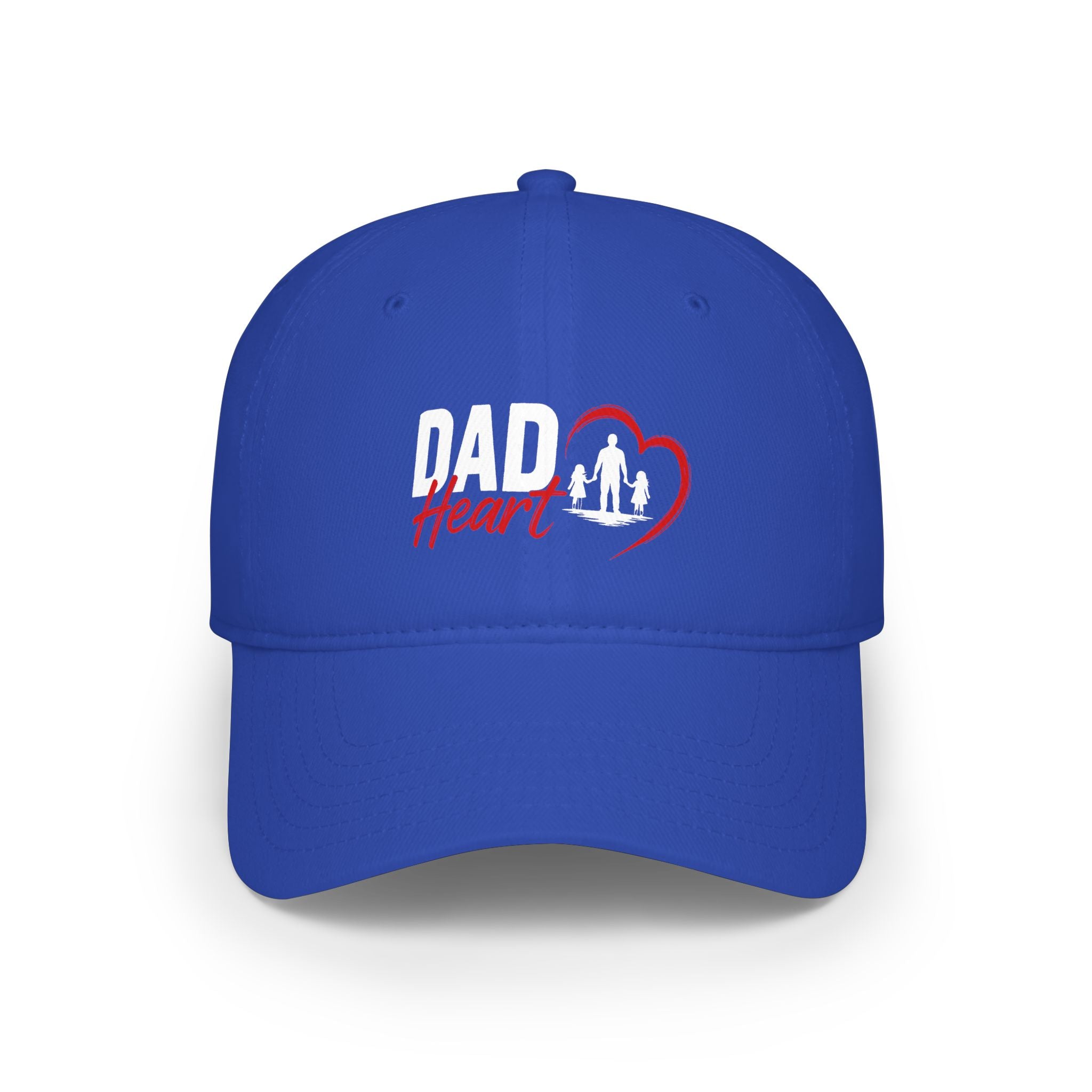 Dad Heart Baseball Cap — Father & Family Embroidered Low Profile Hat