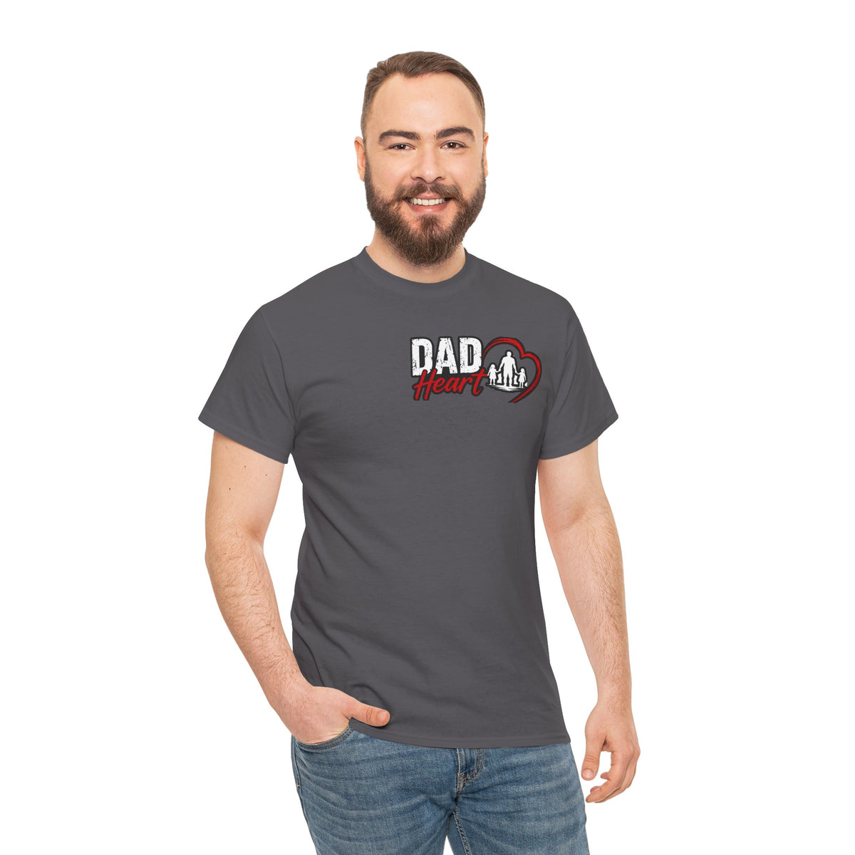 Dad Heart T-Shirt — Protecting What Matters Most Father’s Day Tee