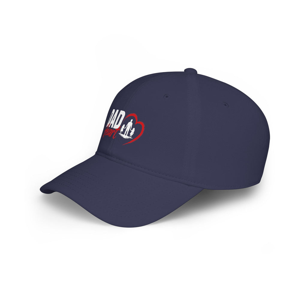 Dad Heart Baseball Cap — Father & Family Embroidered Low Profile Hat