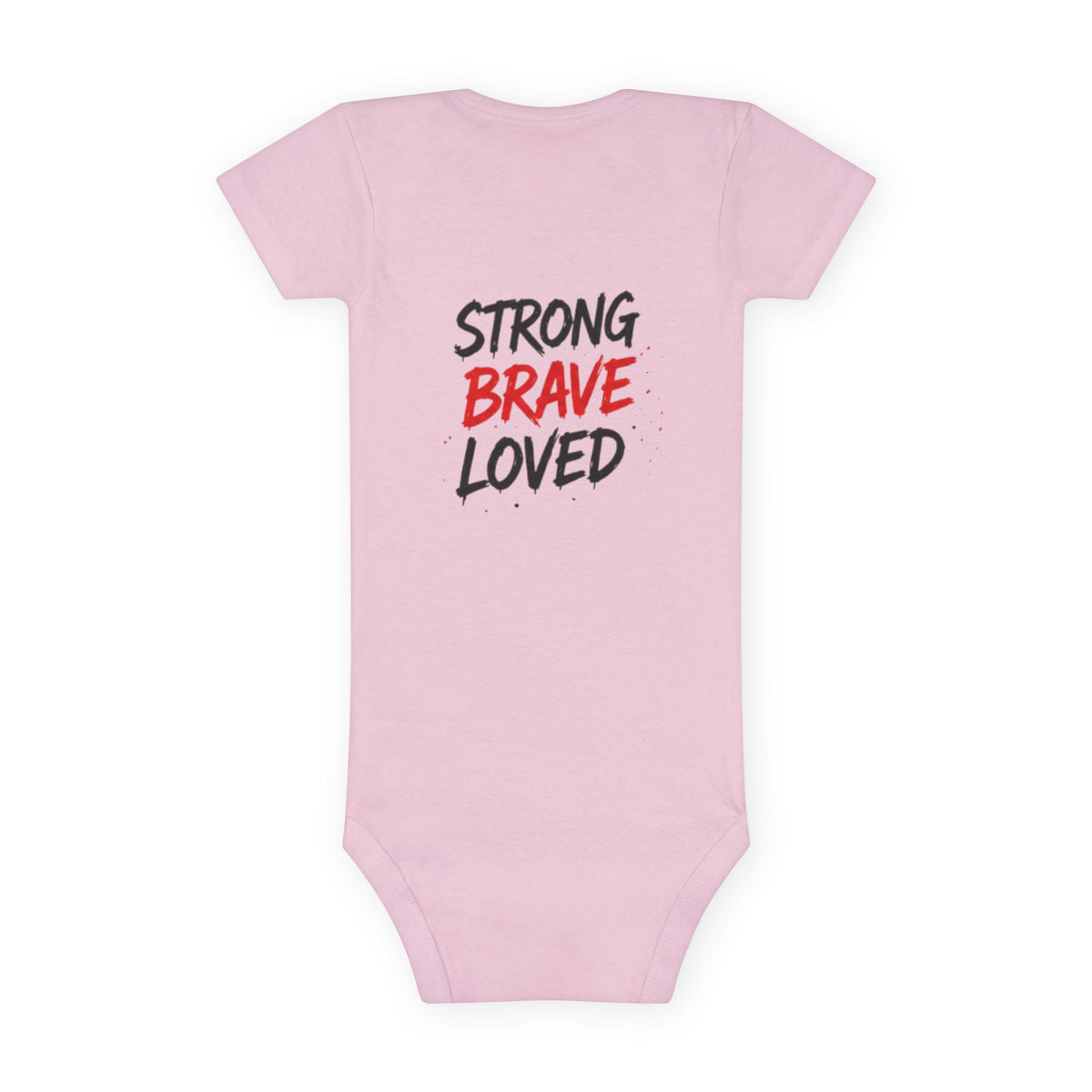 Daddy's Girl Strong Brave Loved Baby Onesie — Newborn Short Sleeve Bodysuit