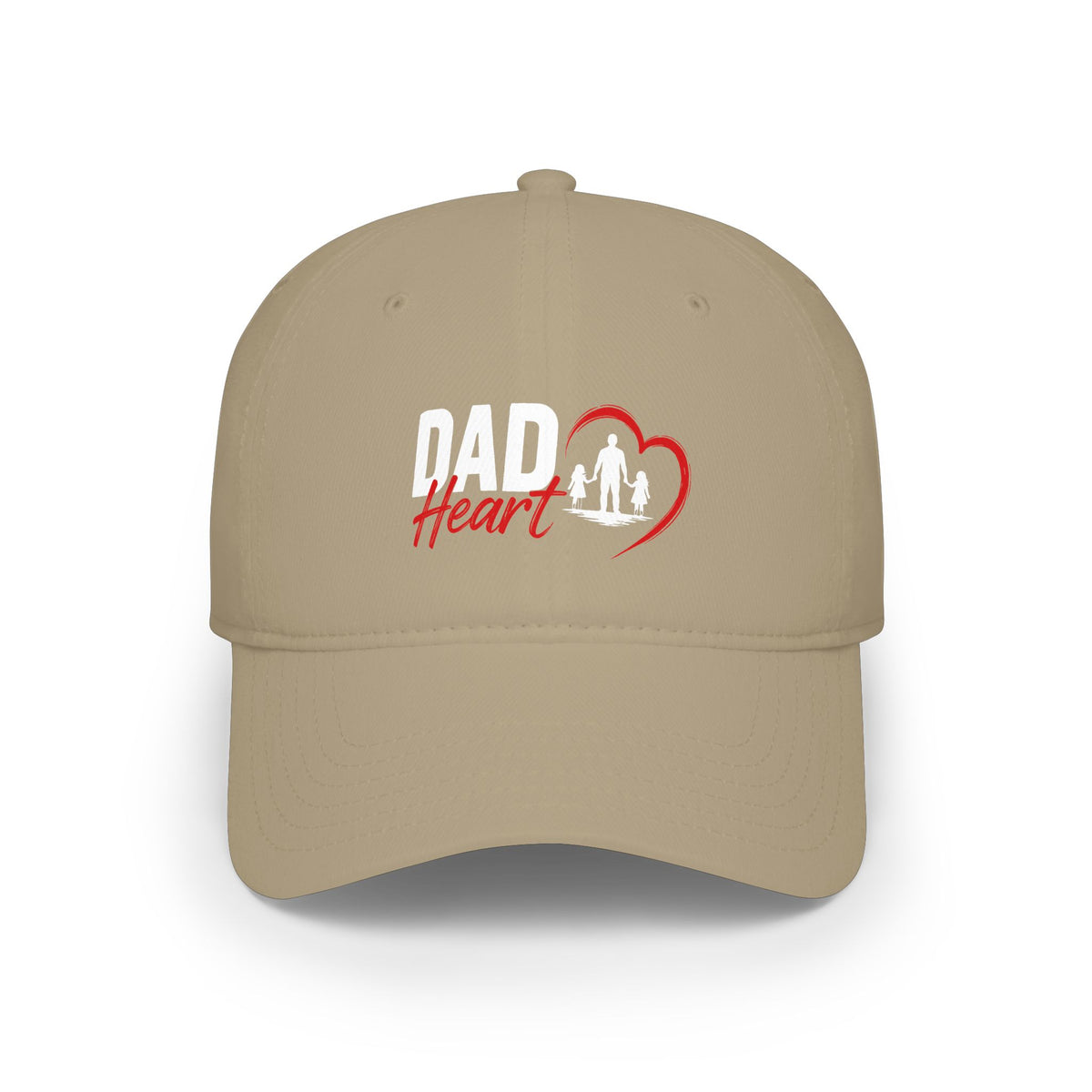 Dad Heart Baseball Cap — Father & Family Embroidered Low Profile Hat