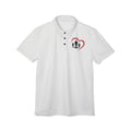 Family Love Heart Polo Shirt – Dad, & Kids Silhouette Chest Logo