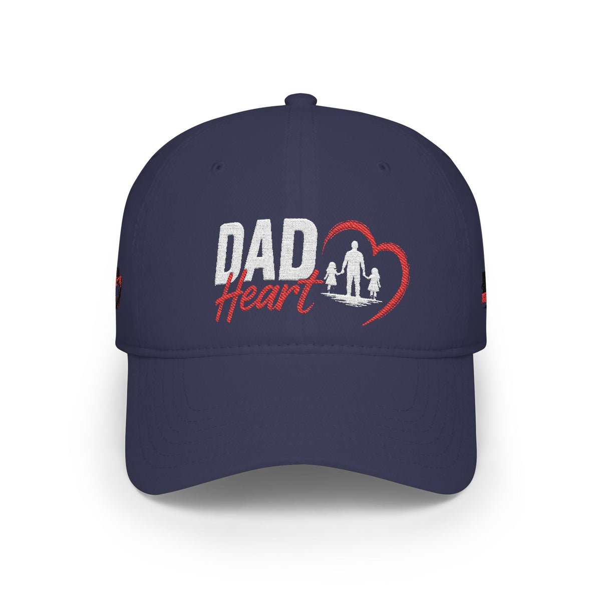 Dad Silhouette Baseball Cap — 'DAD' Heart Design | Father’s Day Gift