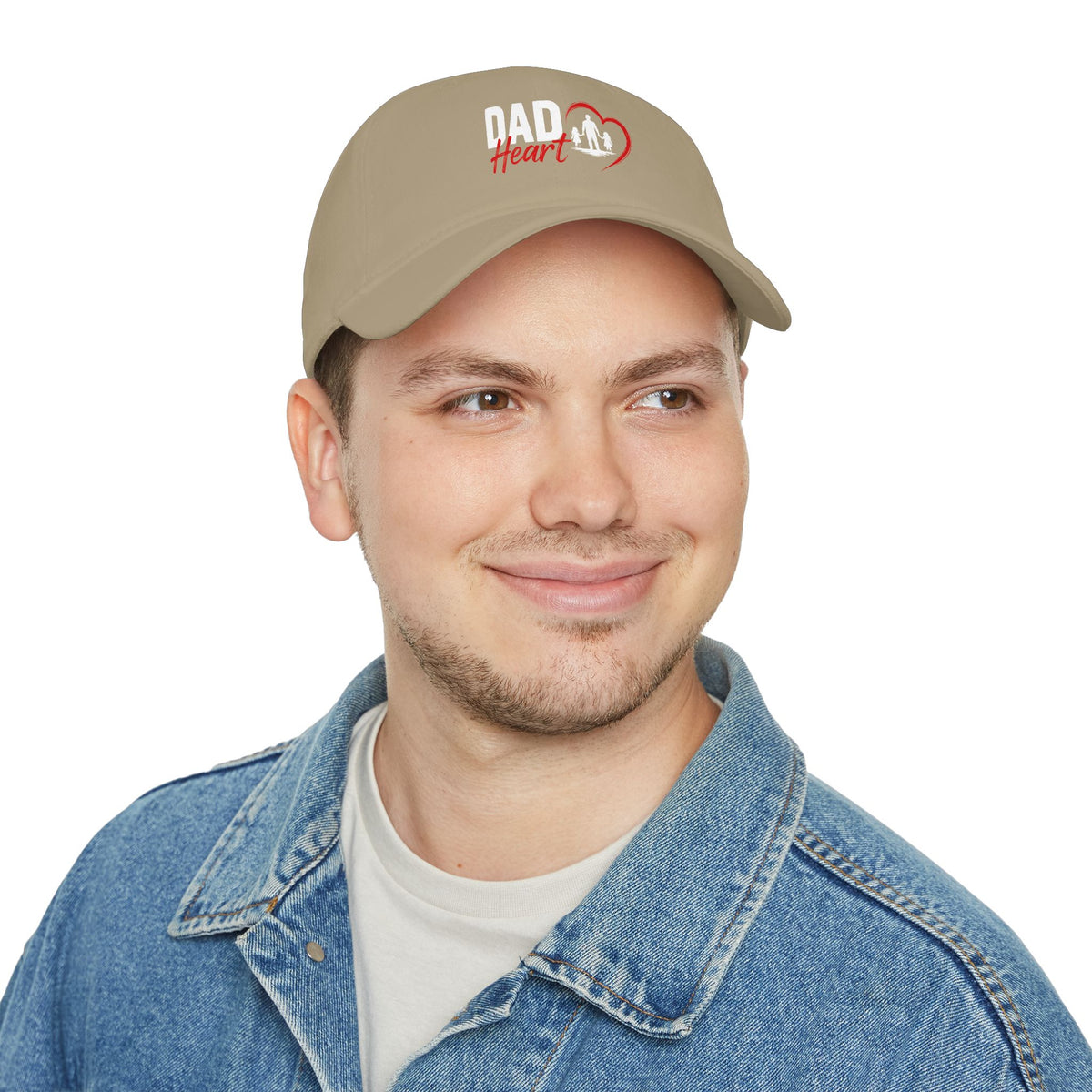 Dad Heart Baseball Cap — Father & Family Embroidered Low Profile Hat