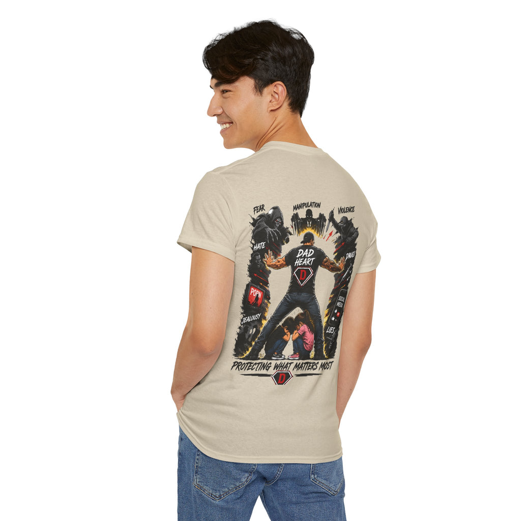 Dad Heart T-Shirt — Protecting What Matters Most Father’s Day Tee