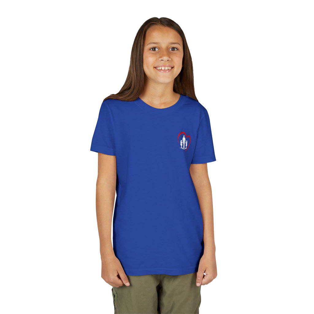 Youth Tee — “Dad Heart” Father & Kids Heart Graphic Shirt