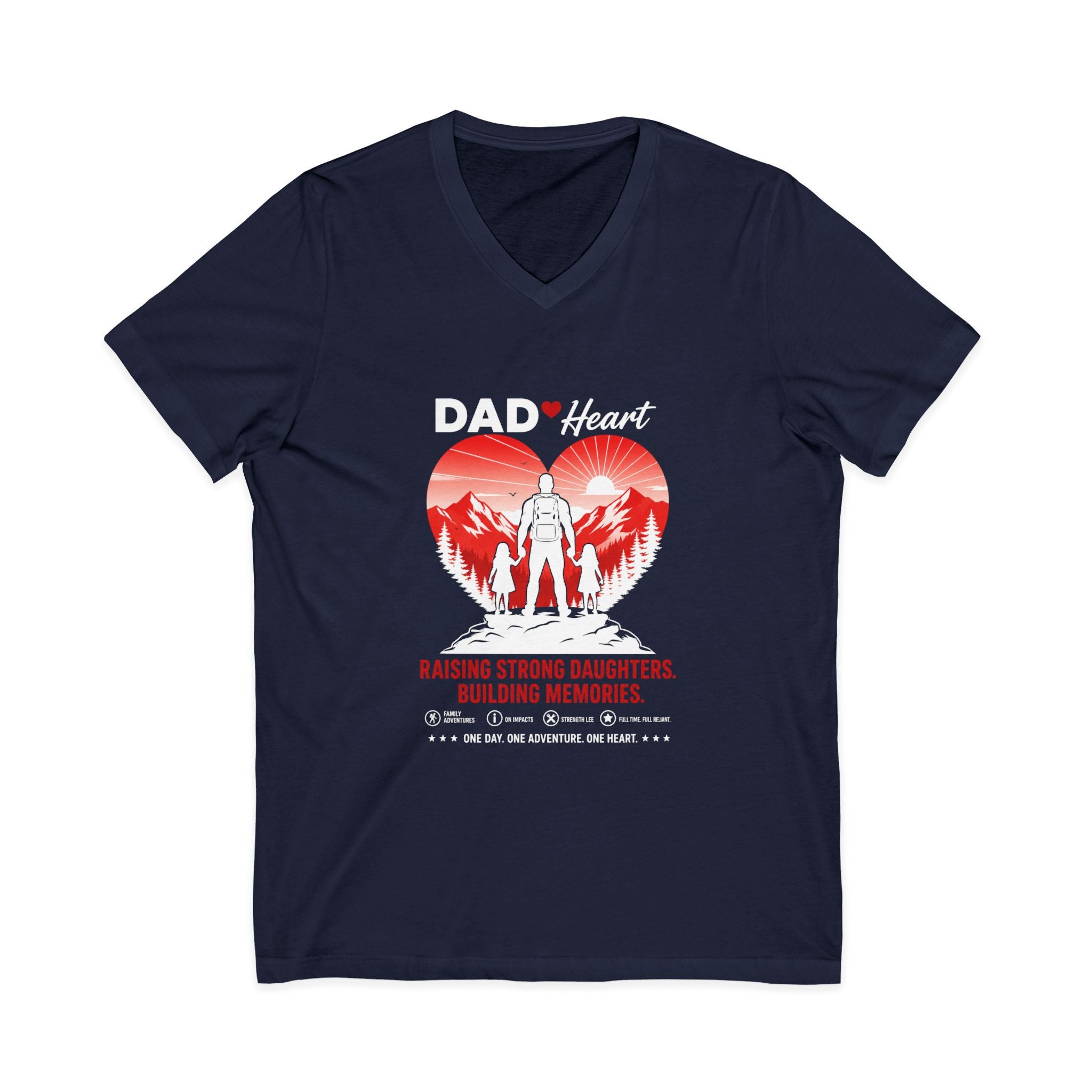 Unisex Jersey Short Sleeve V-Neck Tee