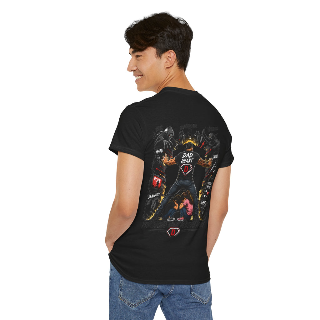 Dad Heart T-Shirt — Protecting What Matters Most Father’s Day Tee