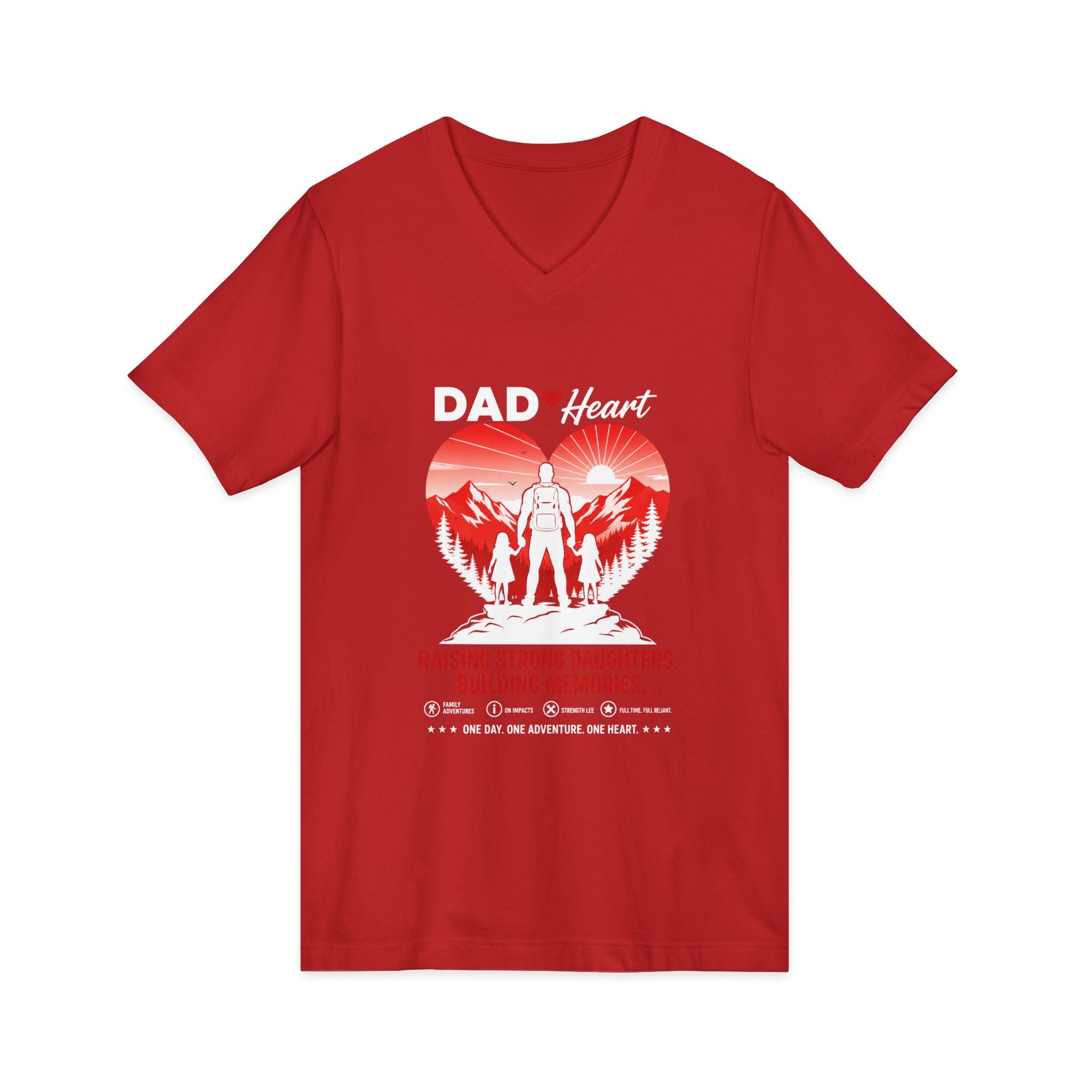 Unisex Jersey Short Sleeve V-Neck Tee