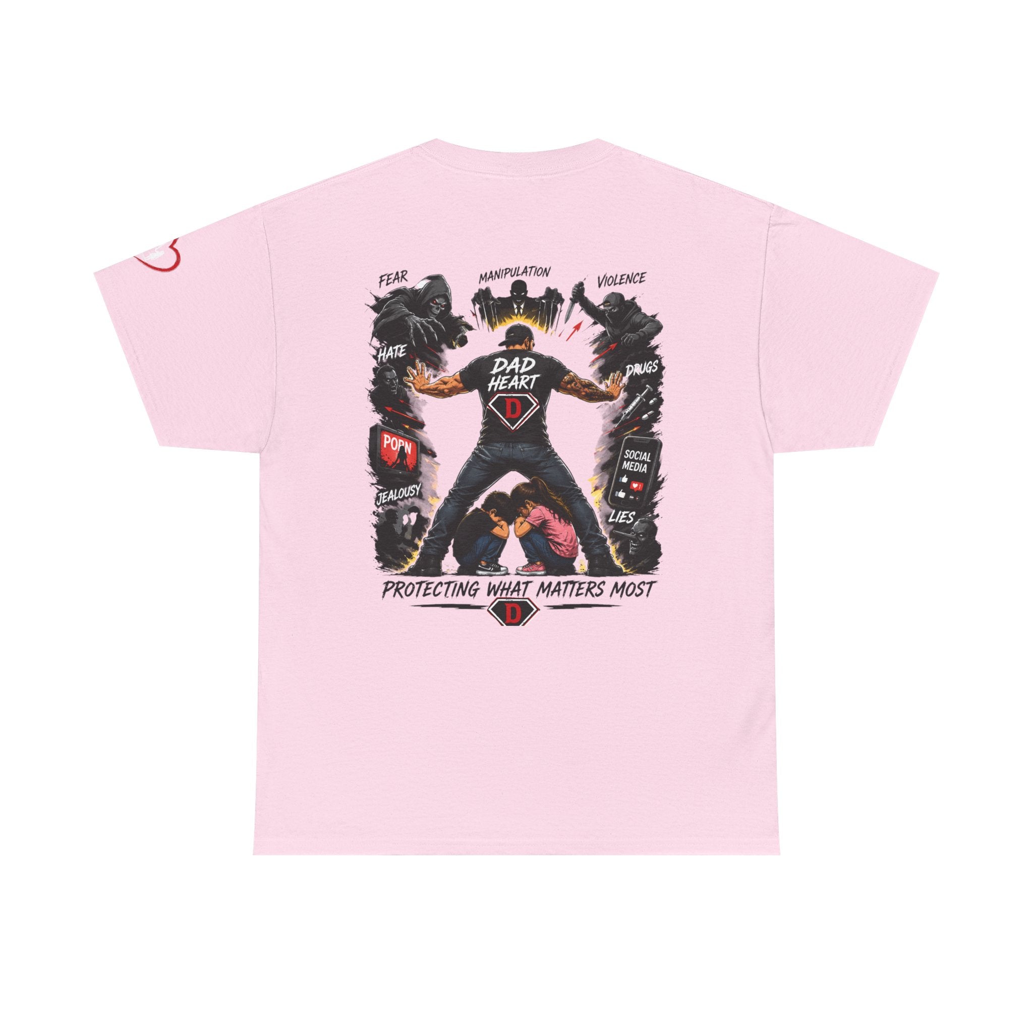 Dad Heart T-Shirt — Protecting What Matters Most Father’s Day Tee