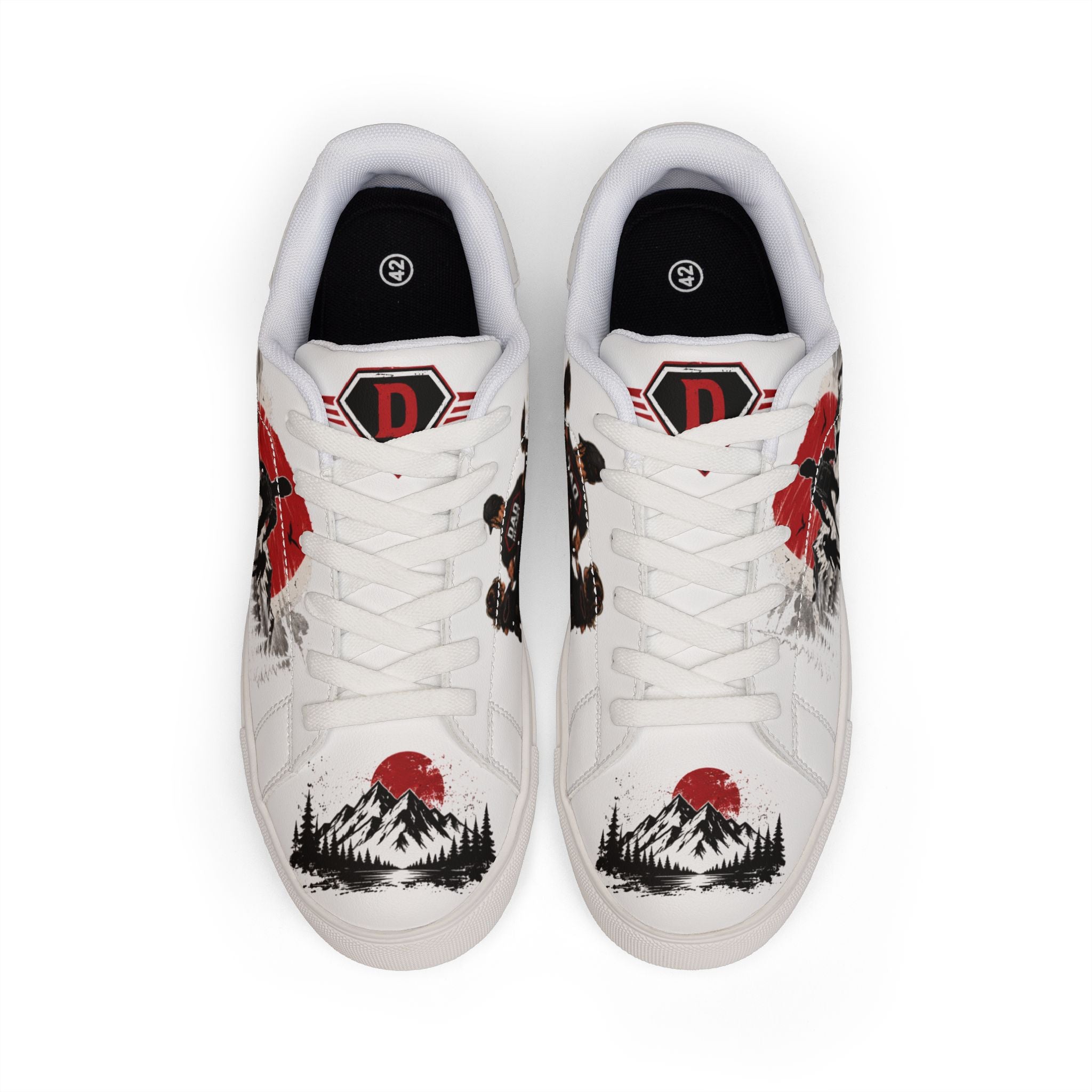 Dad Heart Low-Top Leather Sneakers — "Full Custody, Full Heart" Men's Casual Shoes
