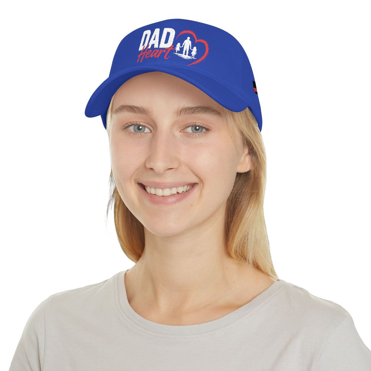 Dad Silhouette Baseball Cap — 'DAD' Heart Design | Father’s Day Gift