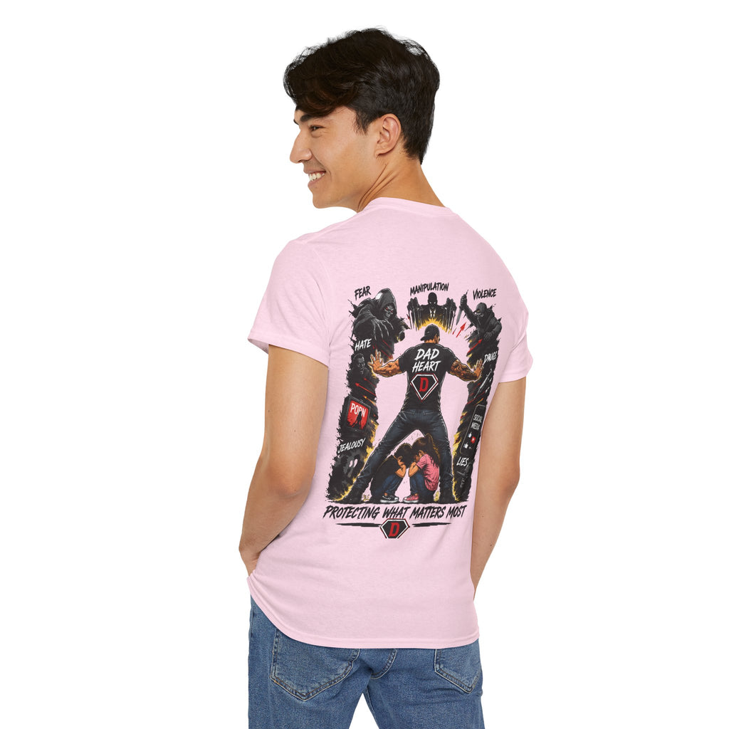 Dad Heart T-Shirt — Protecting What Matters Most Father’s Day Tee