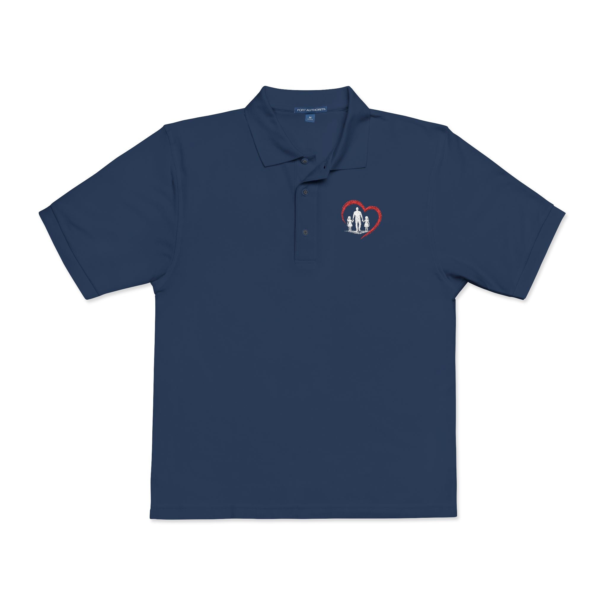Embroidered Heart Polo Shirt