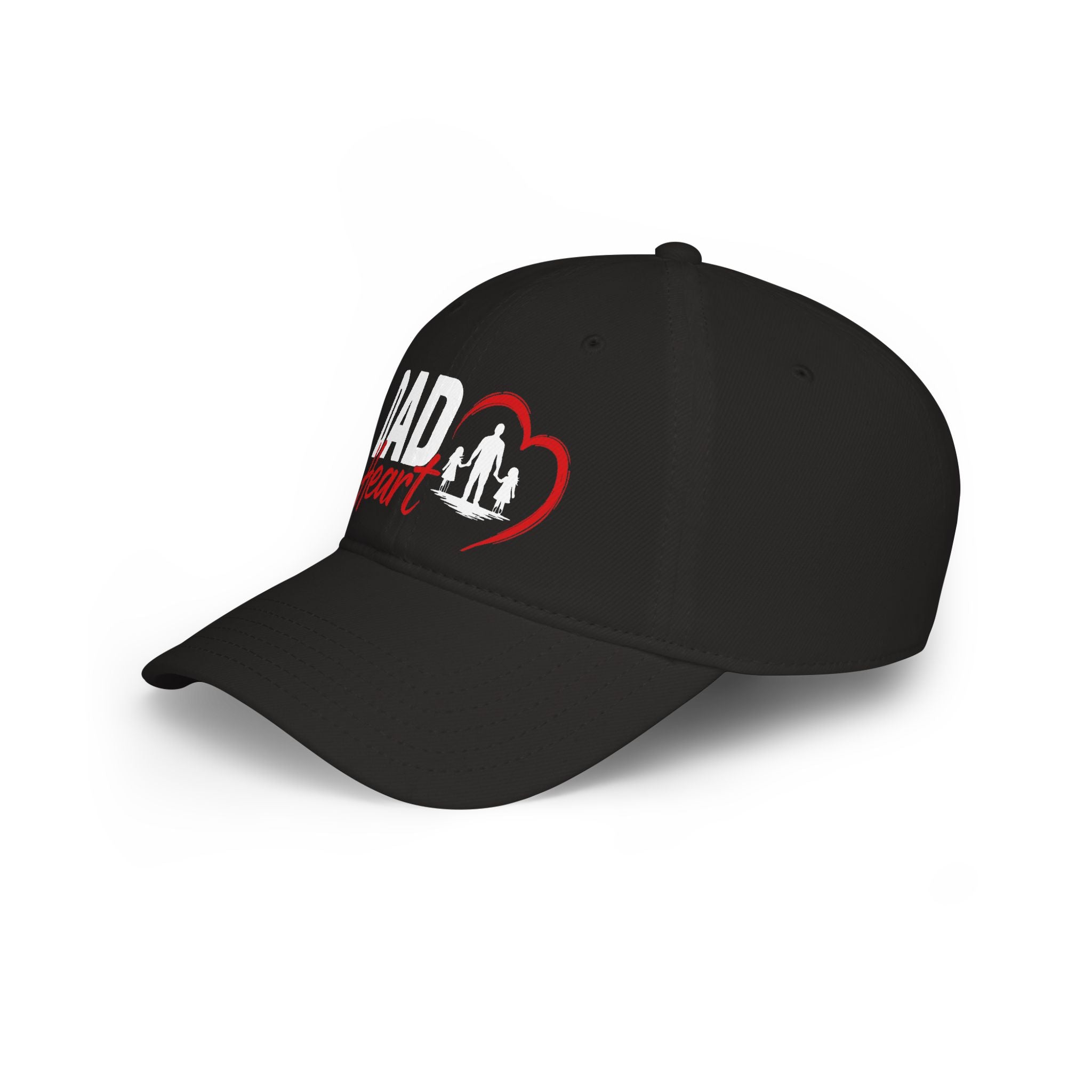 Dad Heart Baseball Cap — Father & Family Embroidered Low Profile Hat