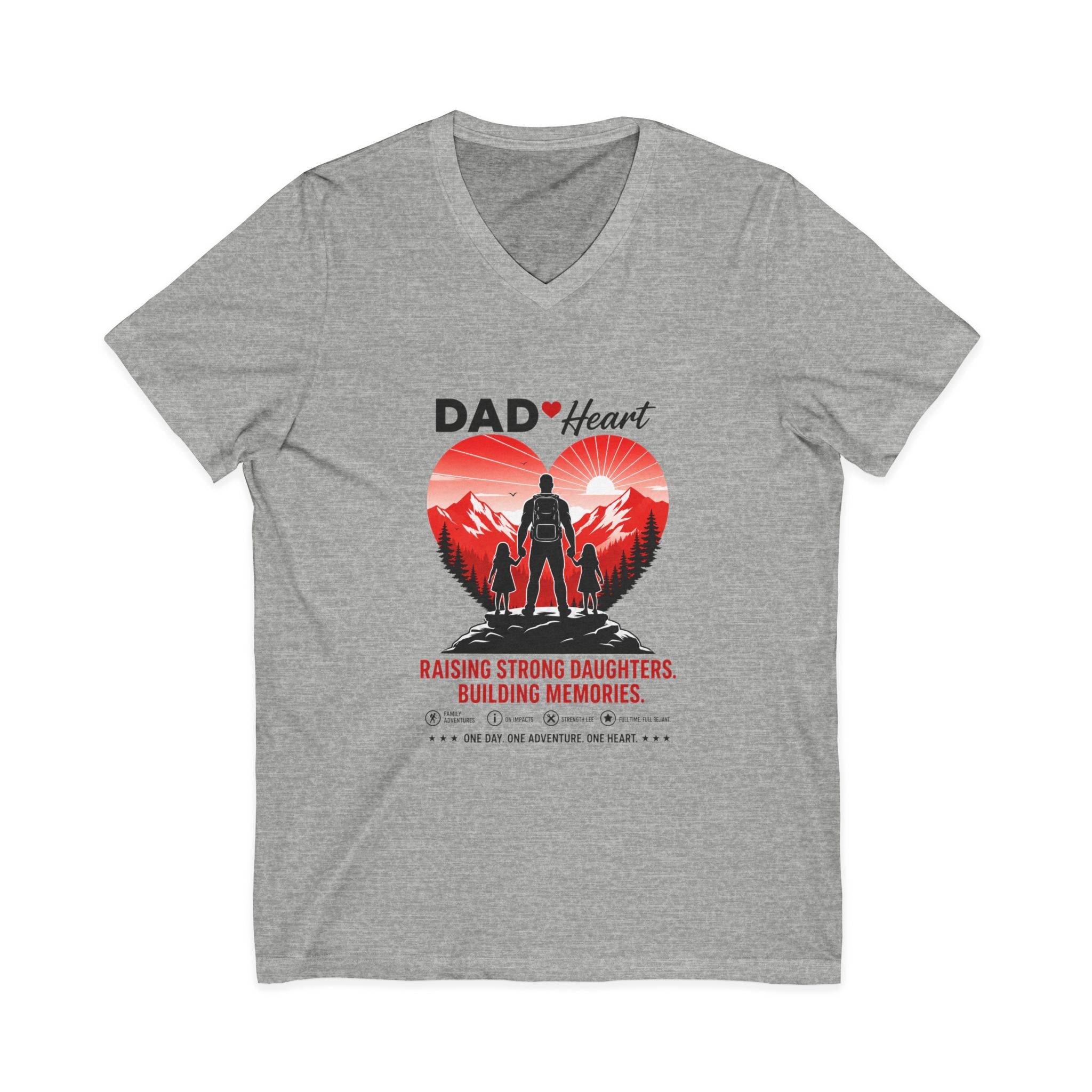 Unisex Jersey Short Sleeve V-Neck Tee