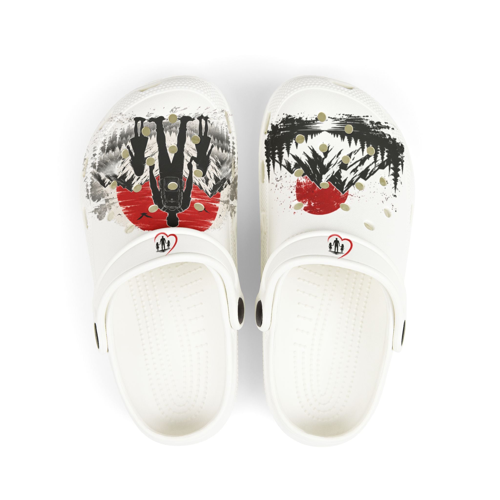 Kids Foam Clogs — DadHeart Red Panda Splash