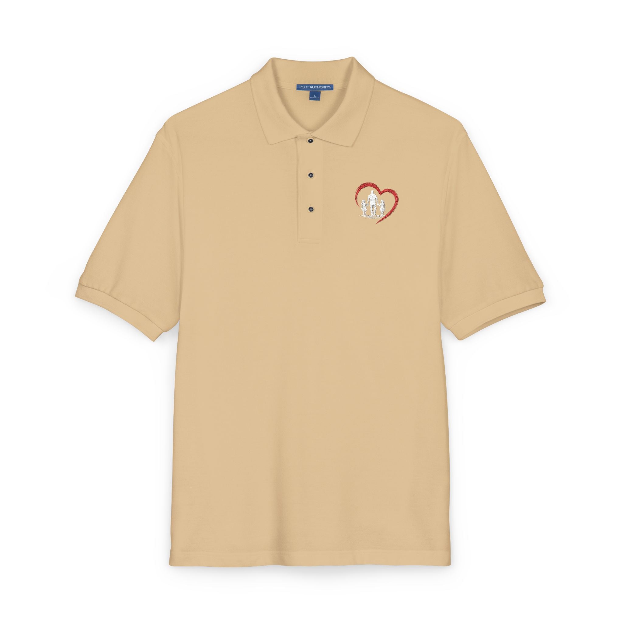 Embroidered Heart Polo Shirt