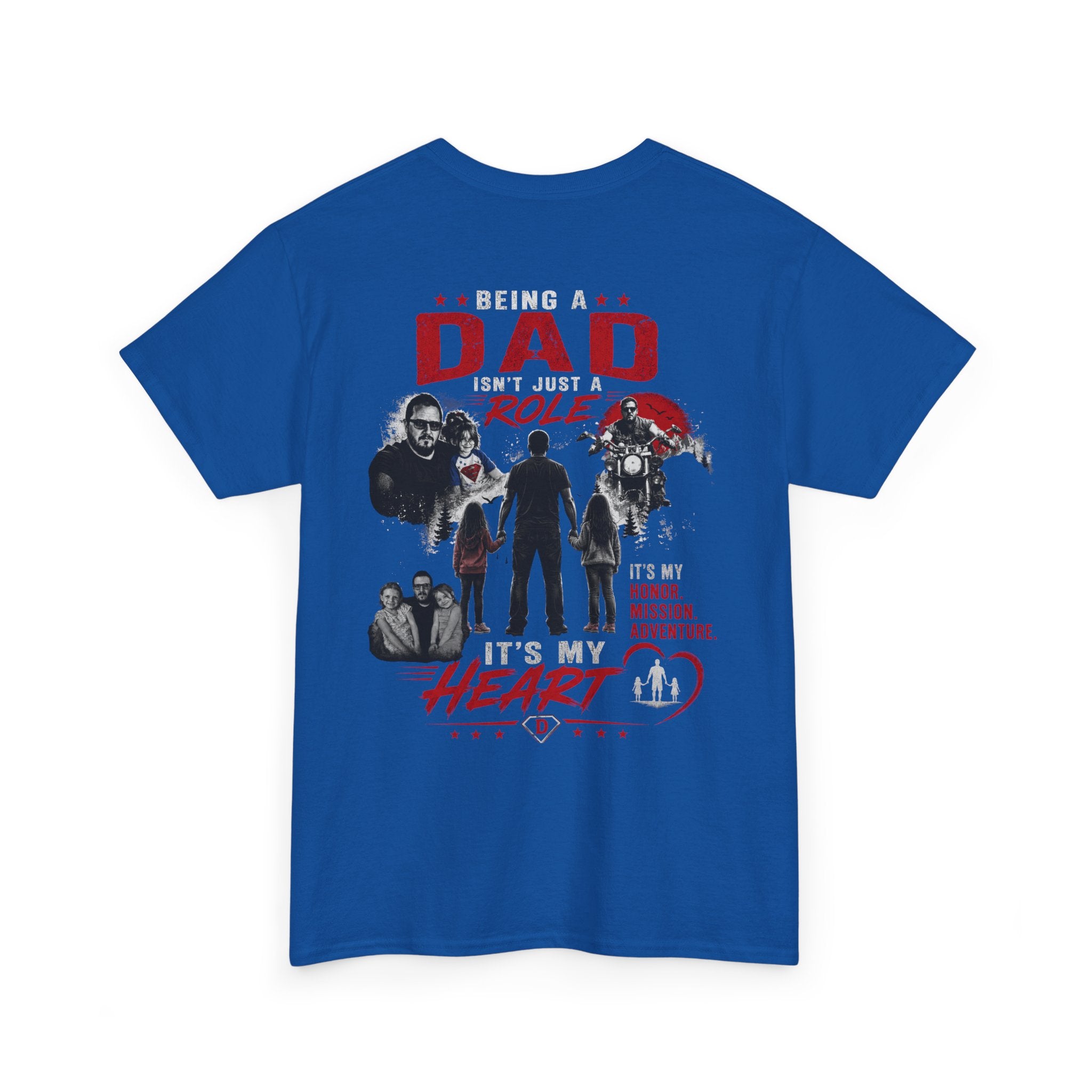 Dad Role T‑Shirt - "Being a Dad is My Honor, It's My Heart" Family Father's Day Tee