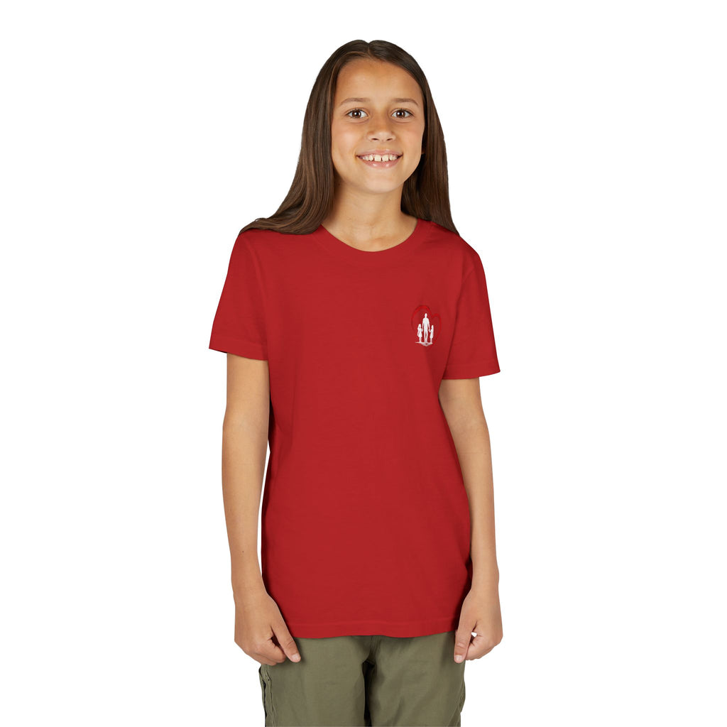 Youth Tee — “Dad Heart” Father & Kids Heart Graphic Shirt