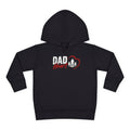 Toddler Hoodie — "Dad Heart" Superhero Bear Pullover