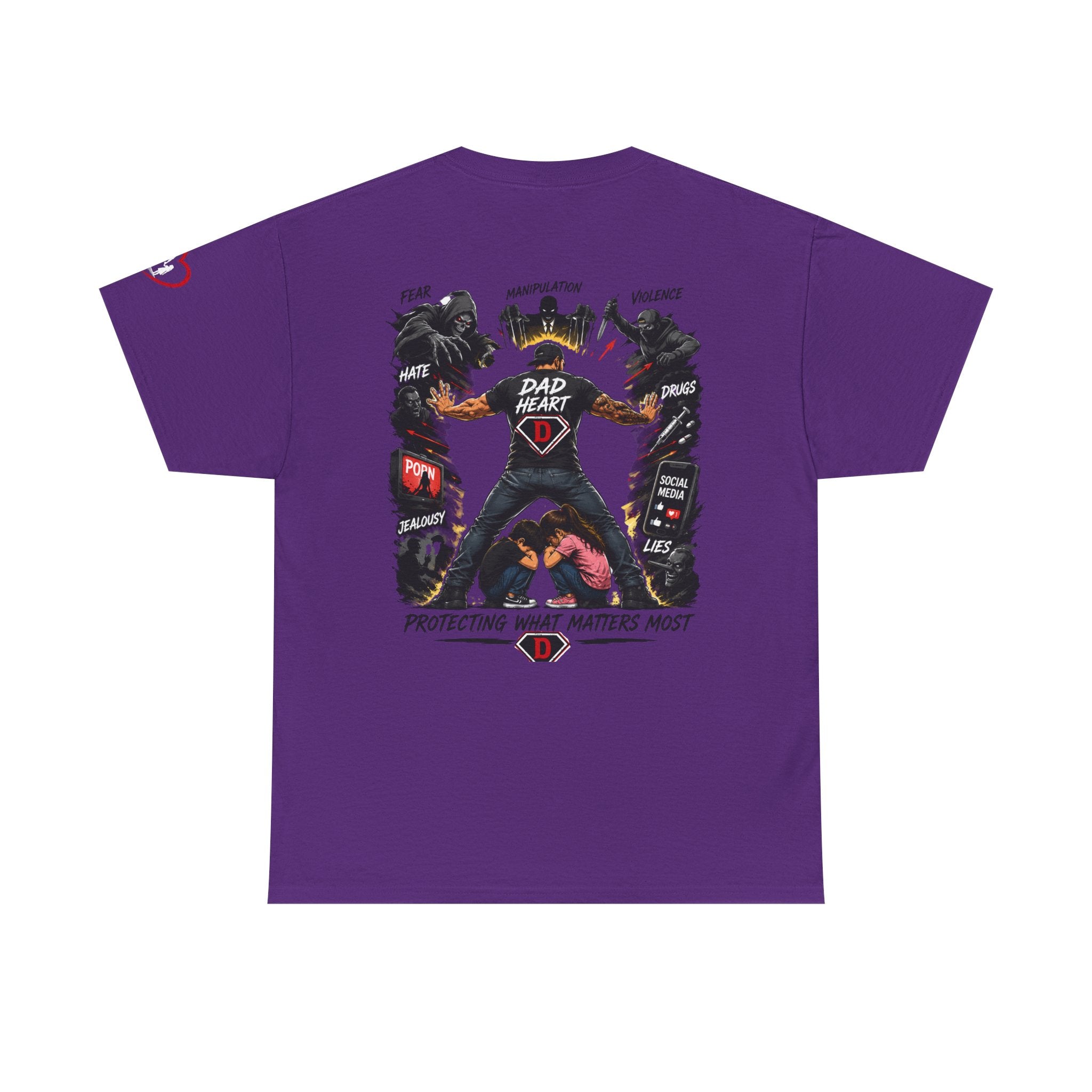 Dad Heart T-Shirt — Protecting What Matters Most Father’s Day Tee