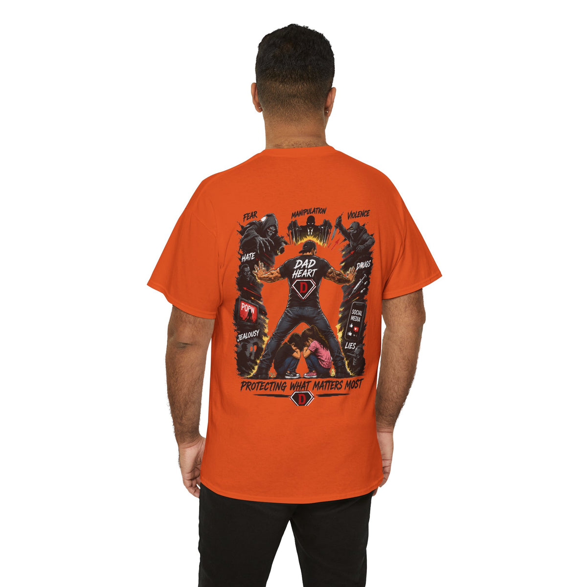 Dad Heart T-Shirt — Protecting What Matters Most Father’s Day Tee
