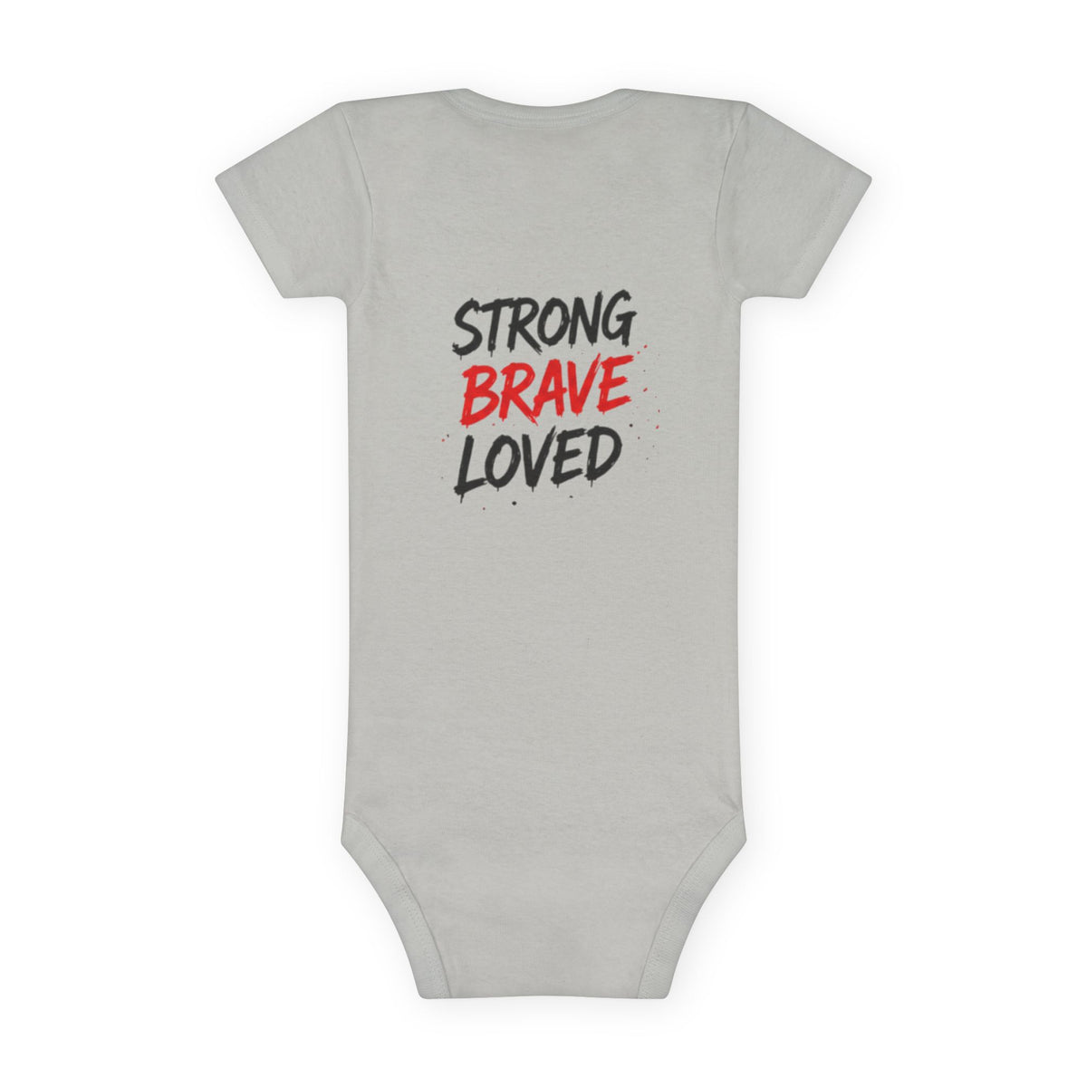 Daddy's Girl Strong Brave Loved Baby Onesie — Newborn Short Sleeve Bodysuit