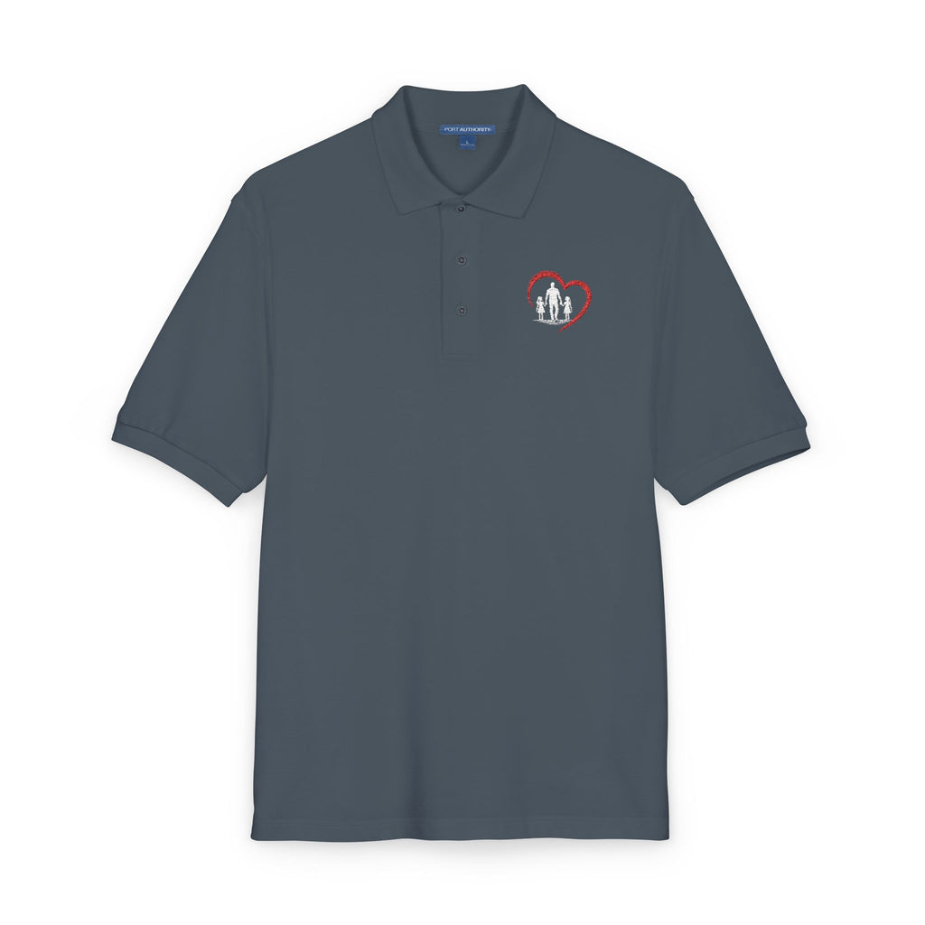 Embroidered Heart Polo Shirt