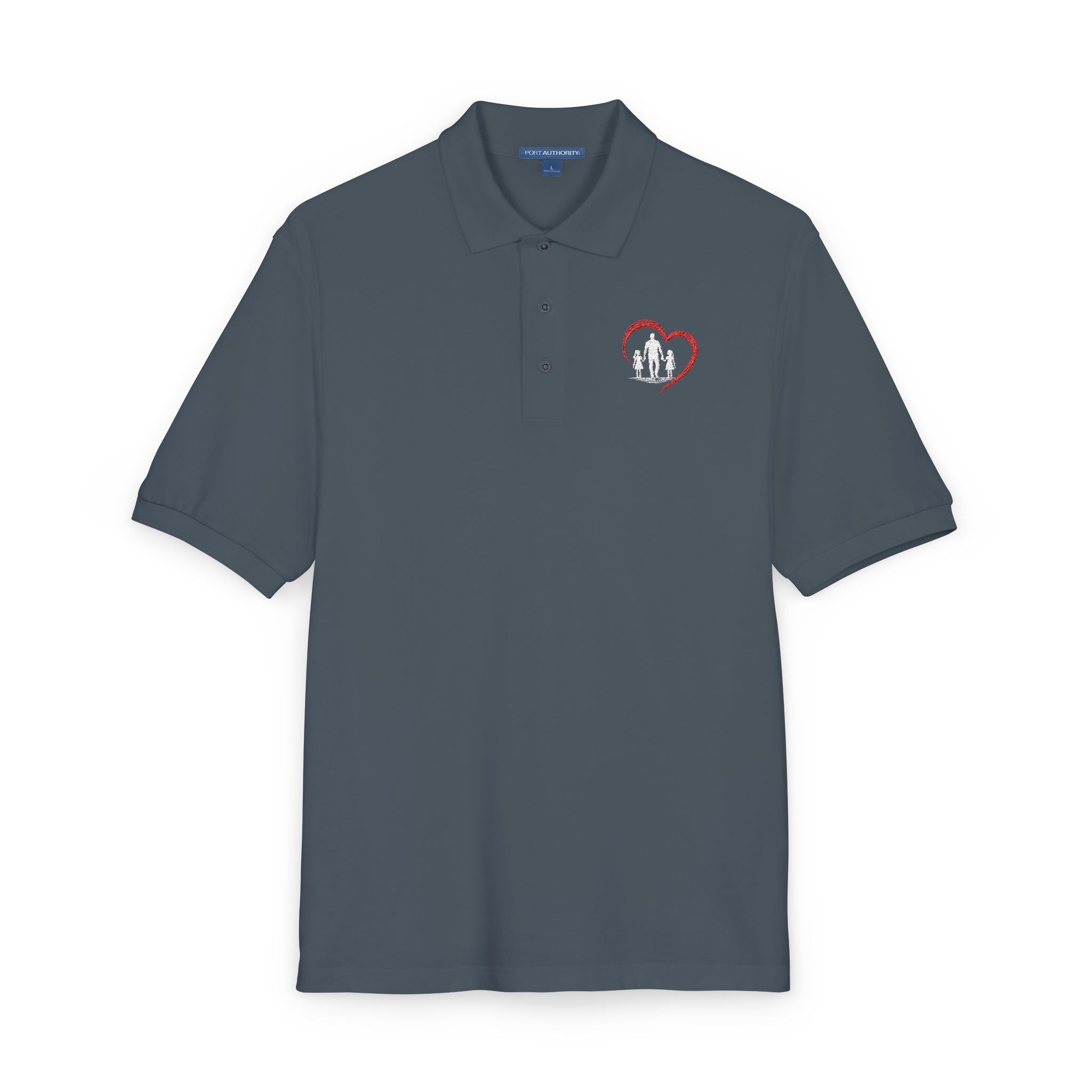 Embroidered Heart Polo Shirt