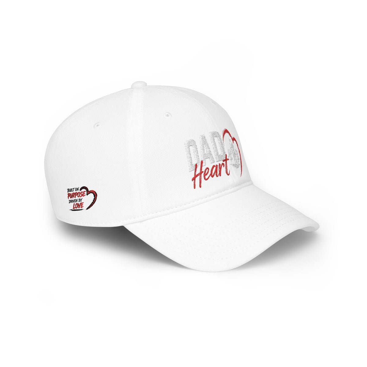 Dad Silhouette Baseball Cap — 'DAD' Heart Design | Father’s Day Gift