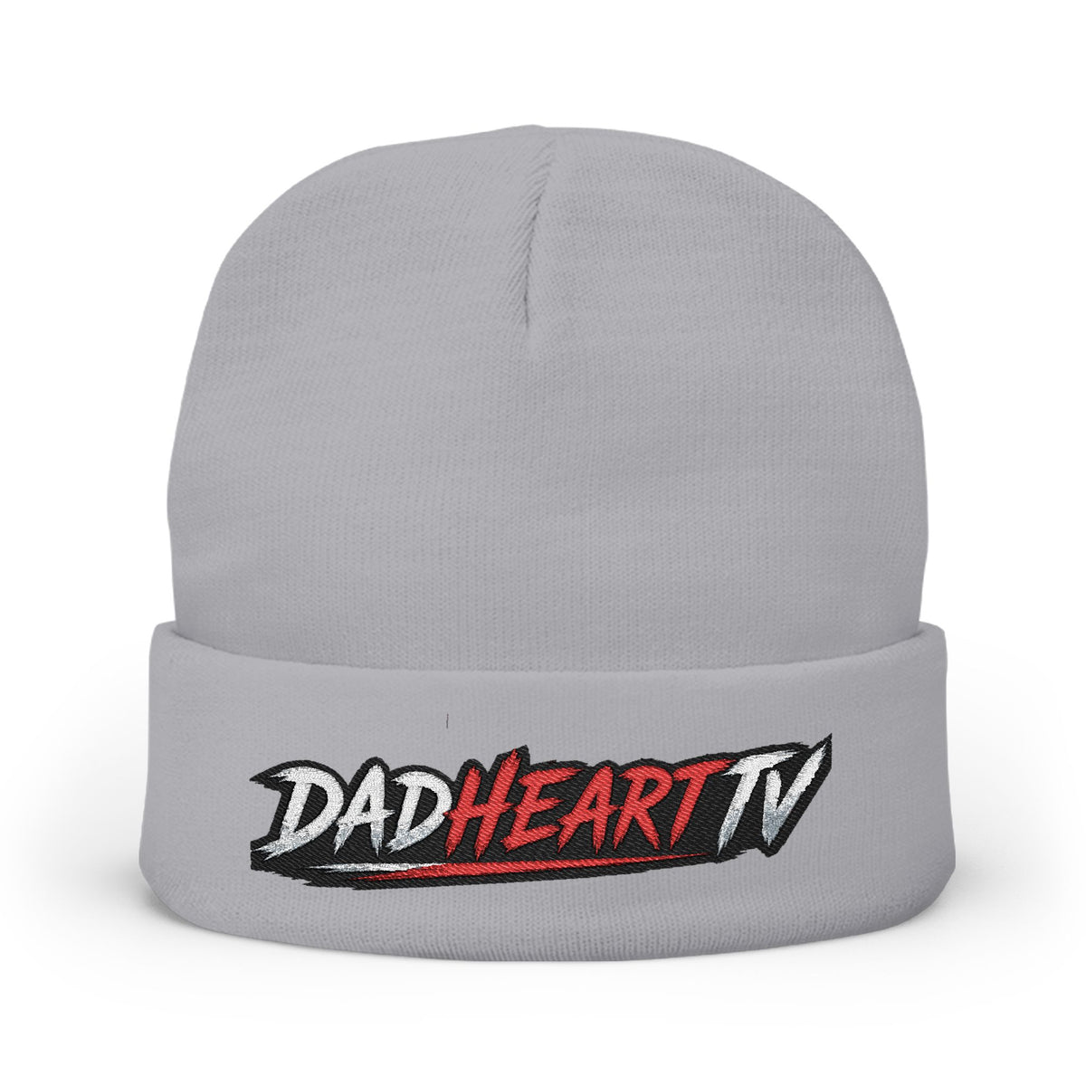 Dadheart TV Embroidered Knit Beanie
