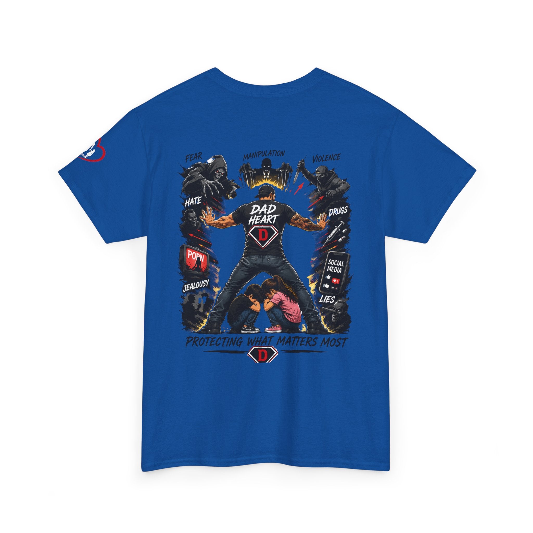 Dad Heart T-Shirt — Protecting What Matters Most Father’s Day Tee