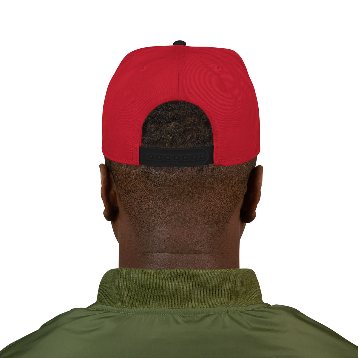 Embroidered Snapback Hat — Red Heart & Band Logo