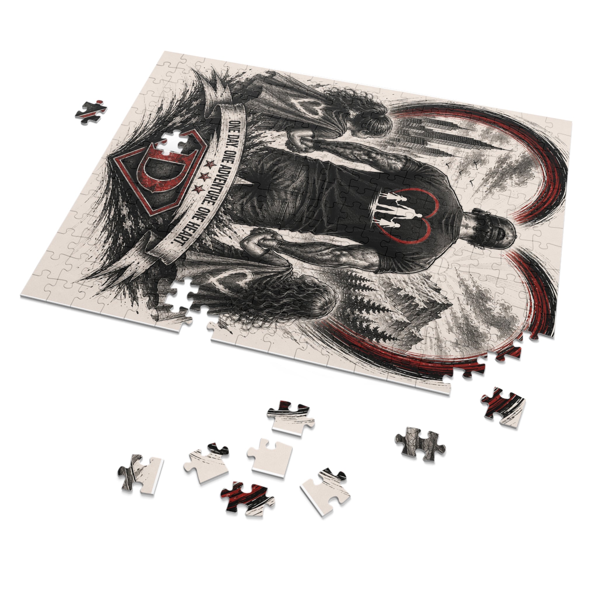 Father & Daughter Adventure Jigsaw Puzzle (With Tin) — "One Day. One Adventure. One Night."
