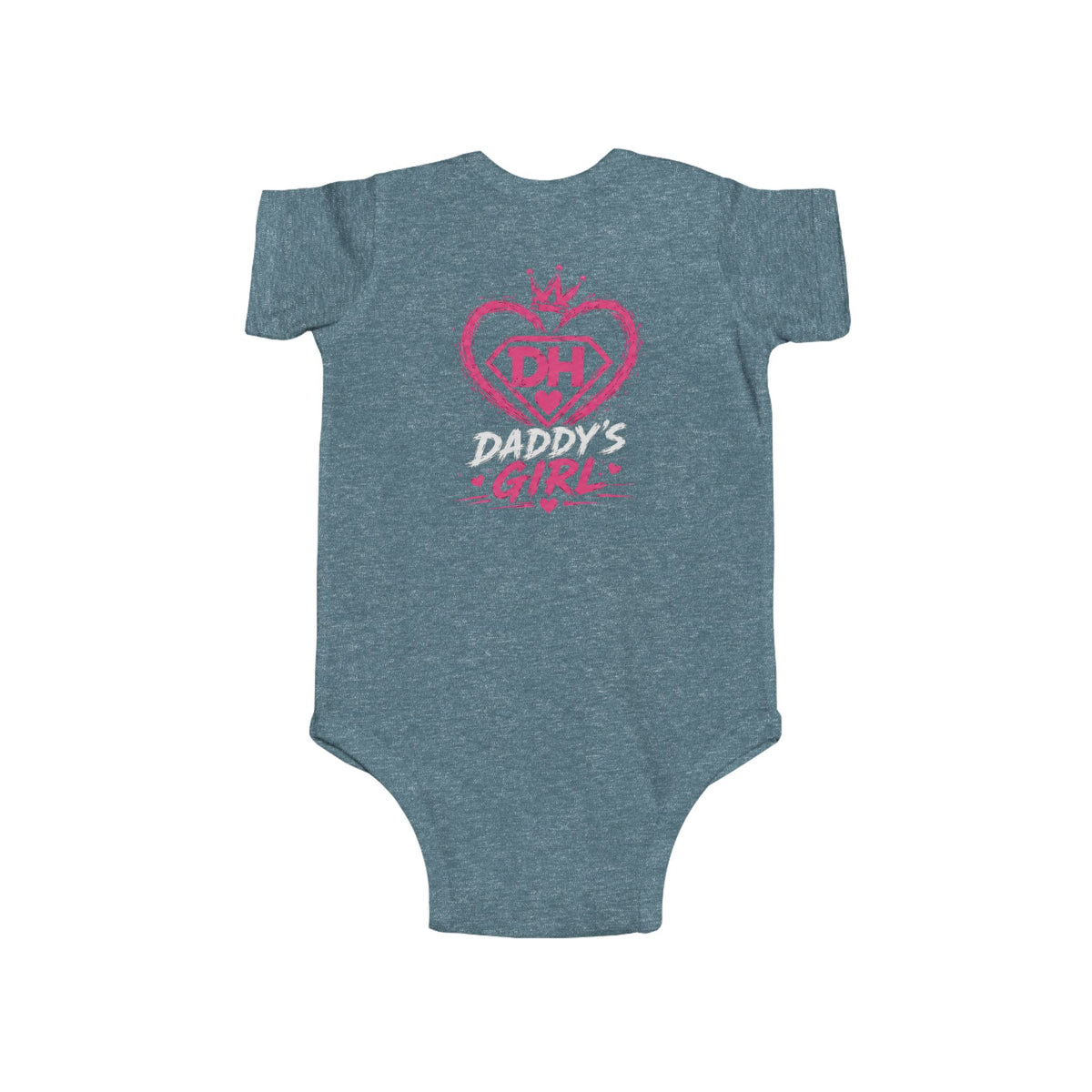Baby Bodysuit — Teddy Superhero & Pink 'DH Girl' Heart Infant Onesie