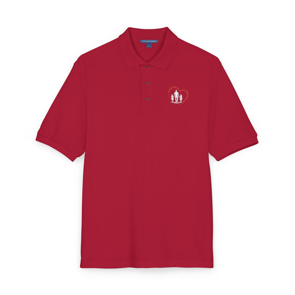 Embroidered Heart Polo Shirt