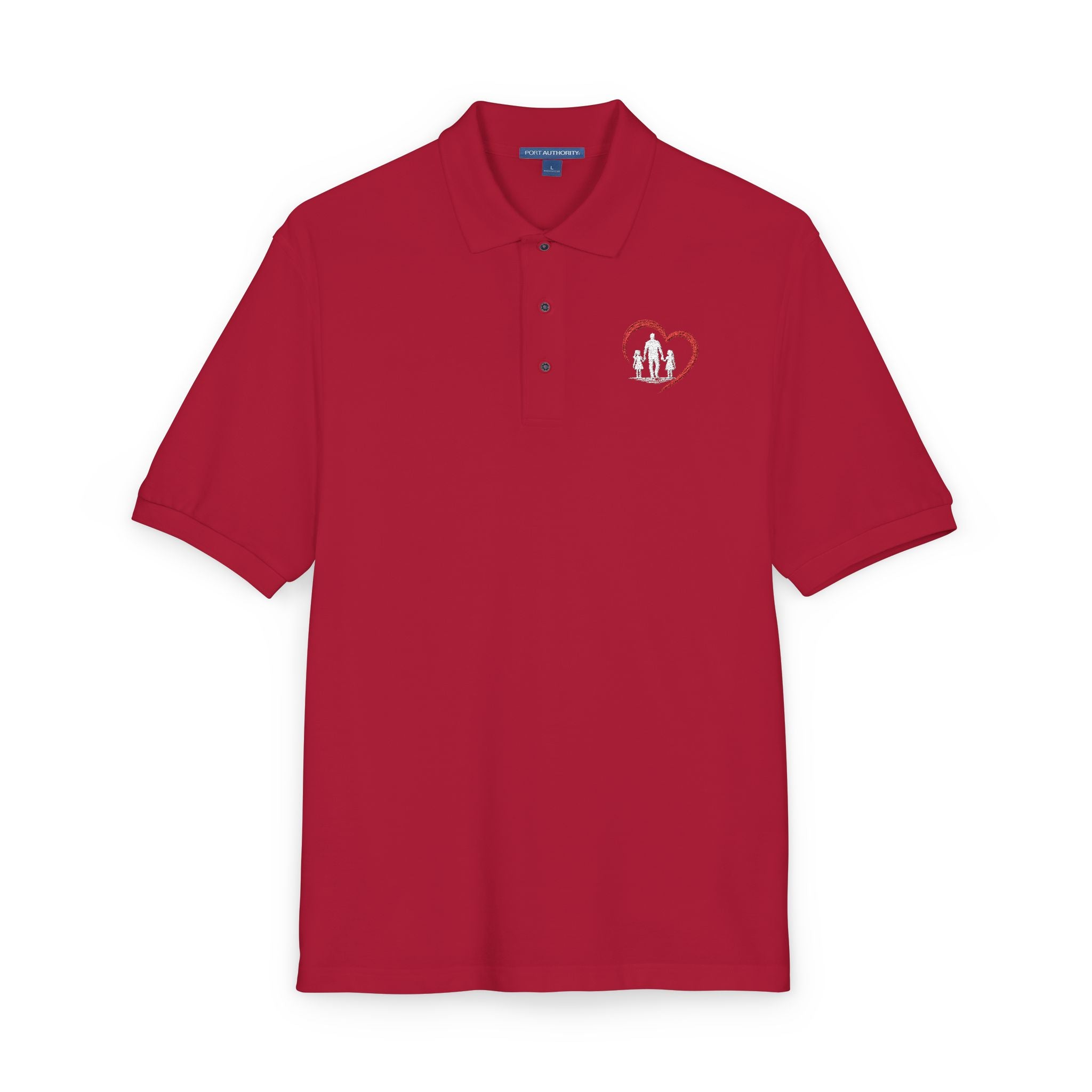Embroidered Heart Polo Shirt