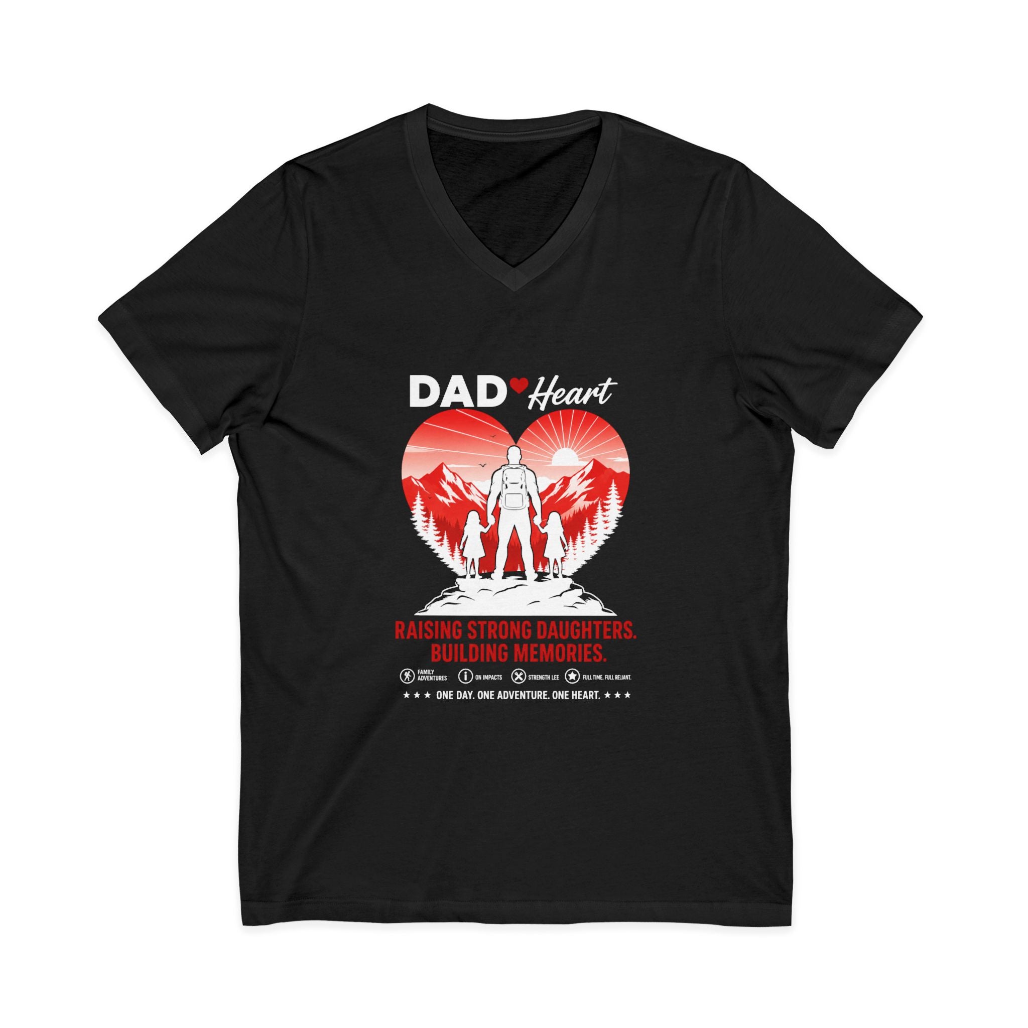 Unisex Jersey Short Sleeve V-Neck Tee