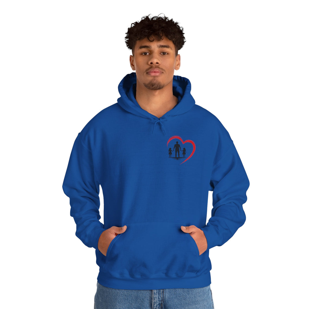 Dad Life Hoodie — 'Dad Heart' Father & Kids Matching Hoodie, 'Teach Them Now' Family Father's Day Gift