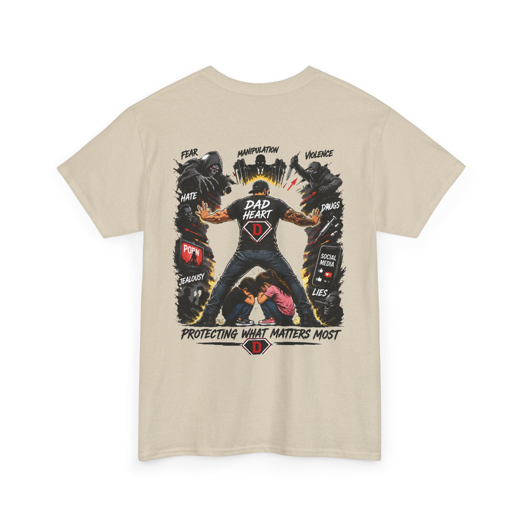 Dad Heart T-Shirt — Protecting What Matters Most Father’s Day Tee