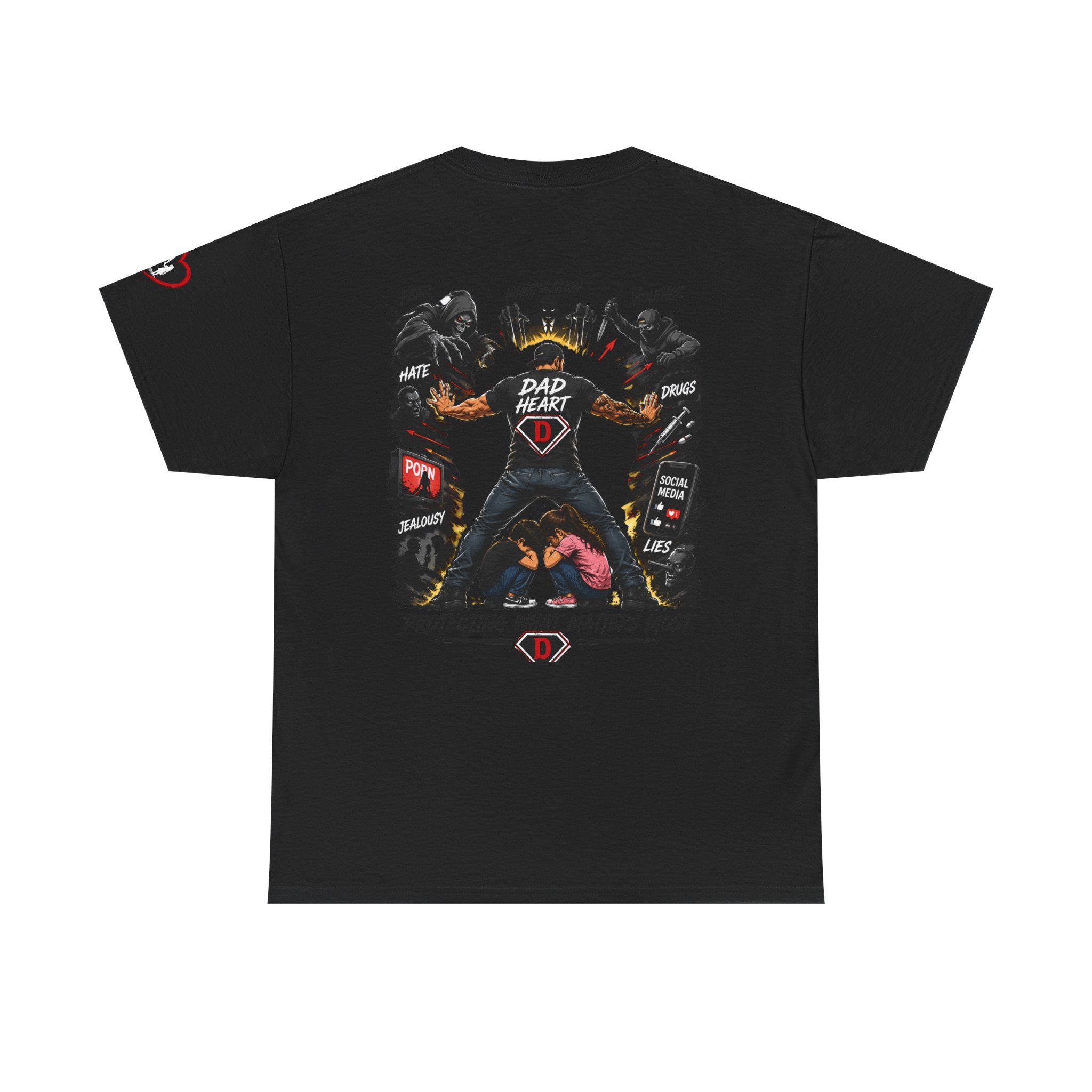 Dad Heart T-Shirt — Protecting What Matters Most Father’s Day Tee