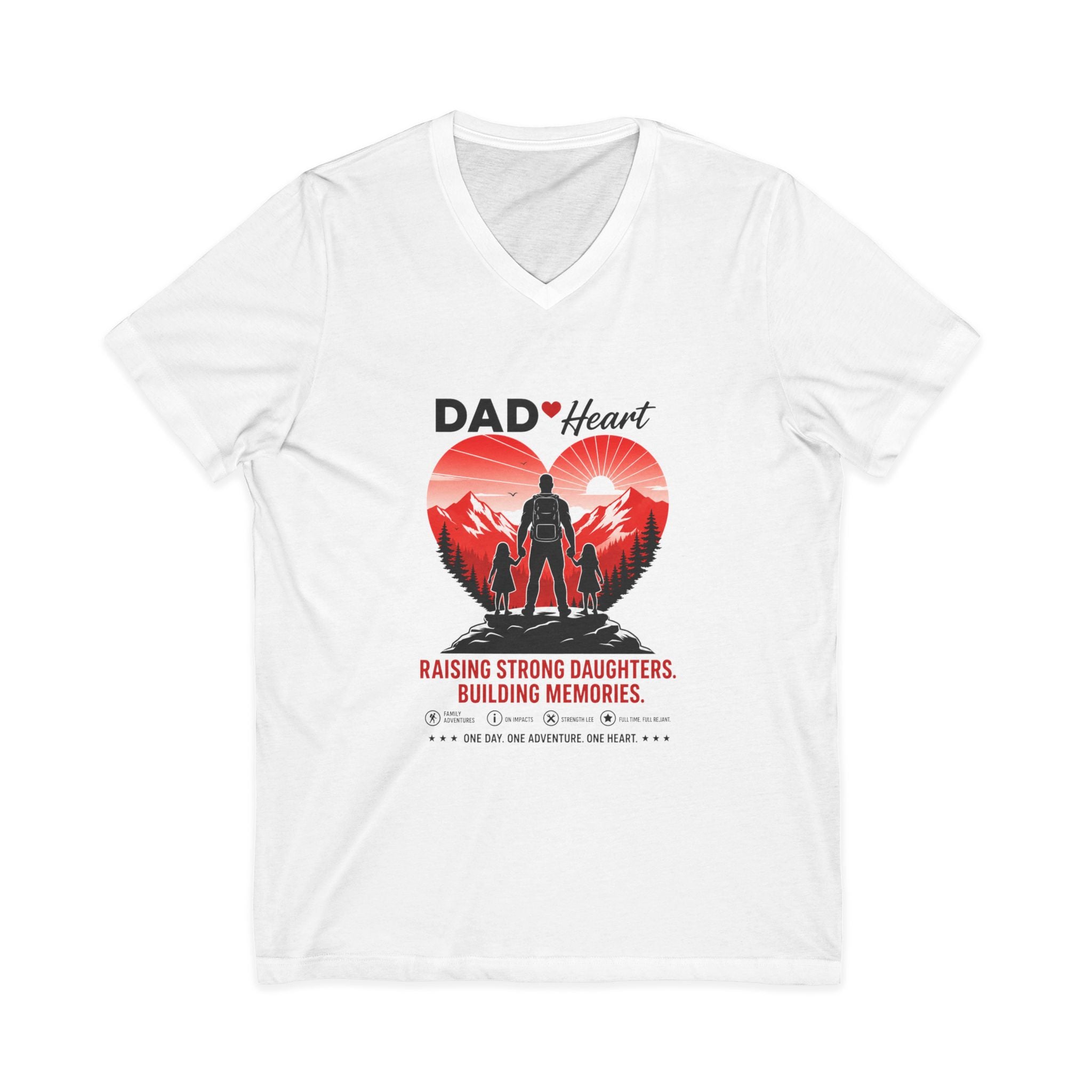 Unisex Jersey Short Sleeve V-Neck Tee