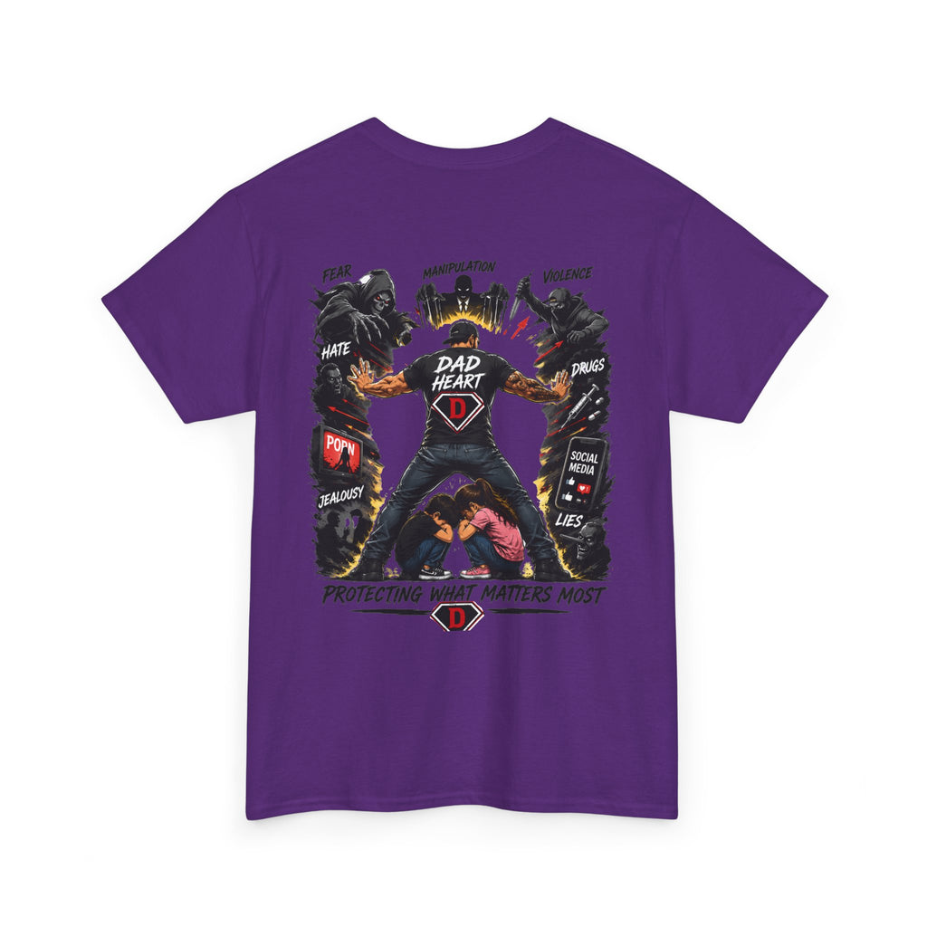 Dad Heart T-Shirt — Protecting What Matters Most Father’s Day Tee