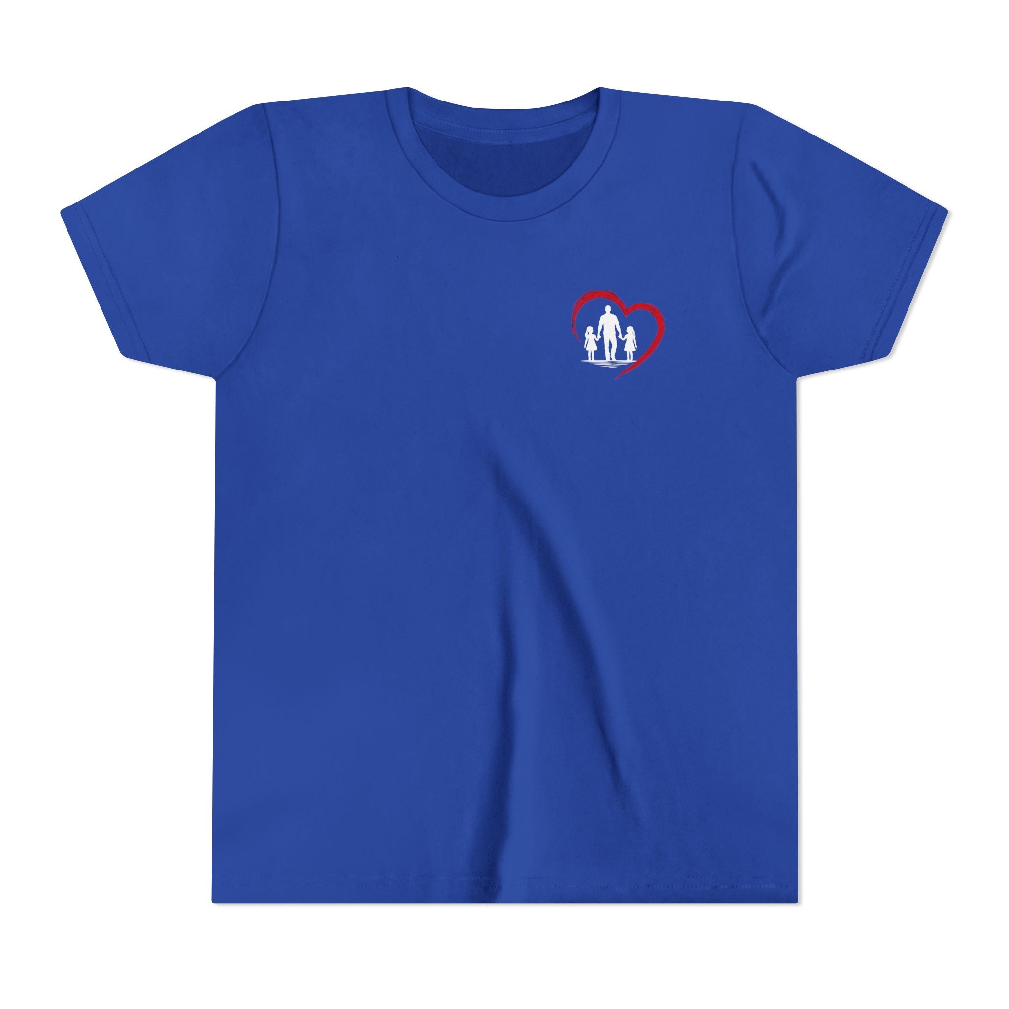 Youth Tee — “Dad Heart” Father & Kids Heart Graphic Shirt