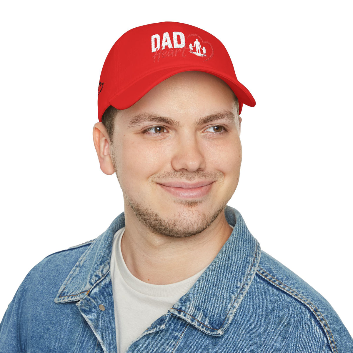 Dad Silhouette Baseball Cap — 'DAD' Heart Design | Father’s Day Gift