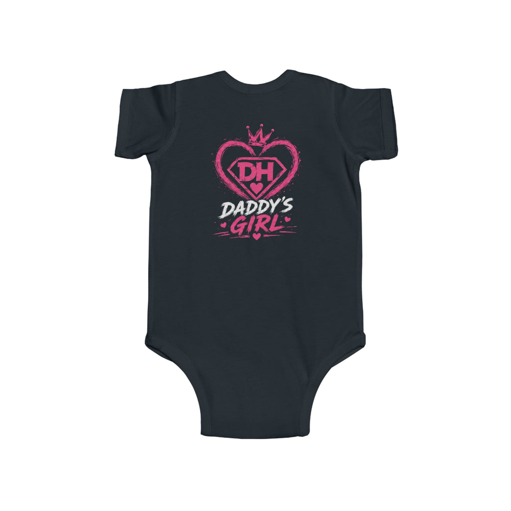 Baby Bodysuit — Teddy Superhero & Pink 'DH Girl' Heart Infant Onesie