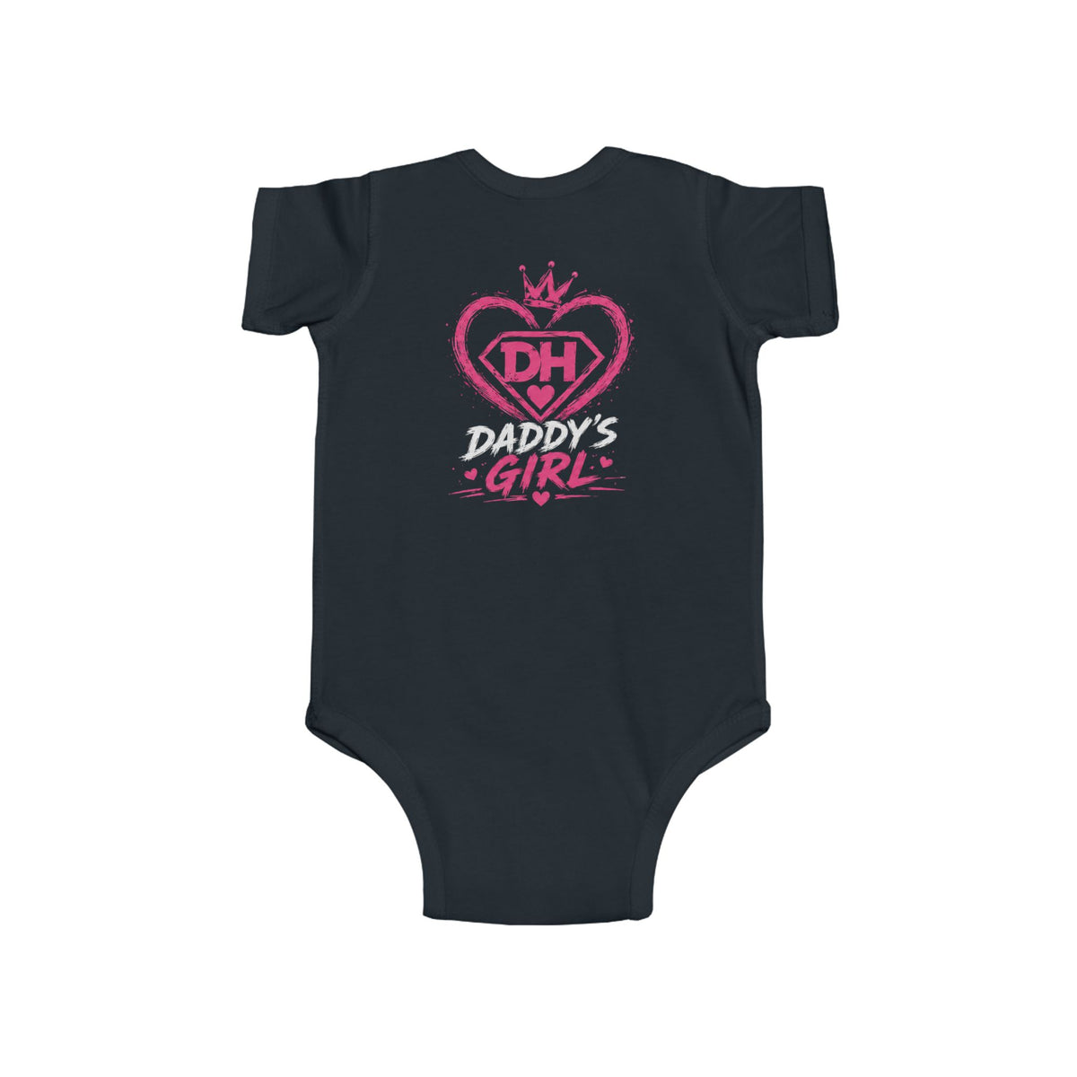 Baby Bodysuit — Teddy Superhero & Pink 'DH Girl' Heart Infant Onesie